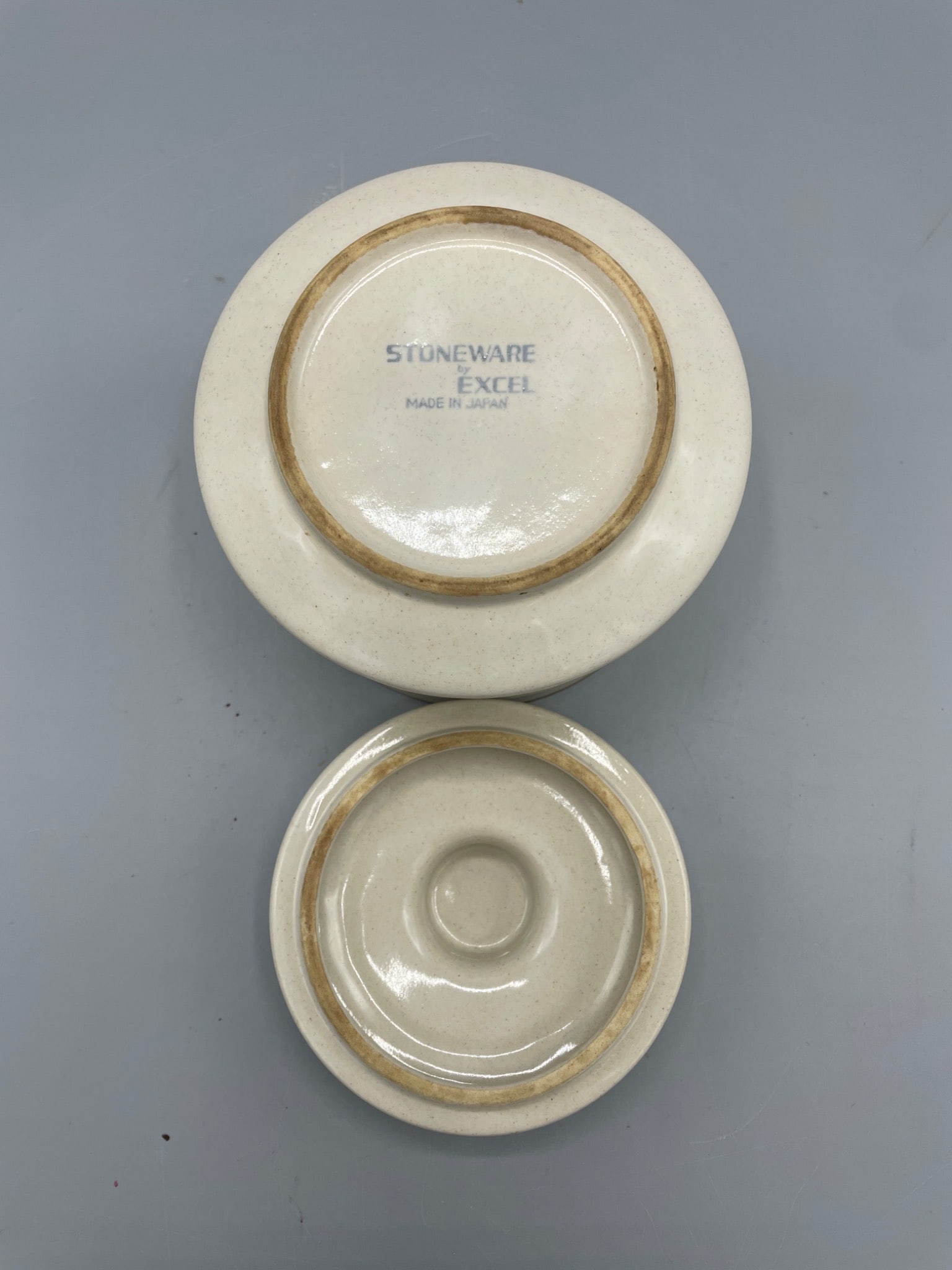 Stoneware By Excel Lidded Ceramic Container - Made In Japan - 4