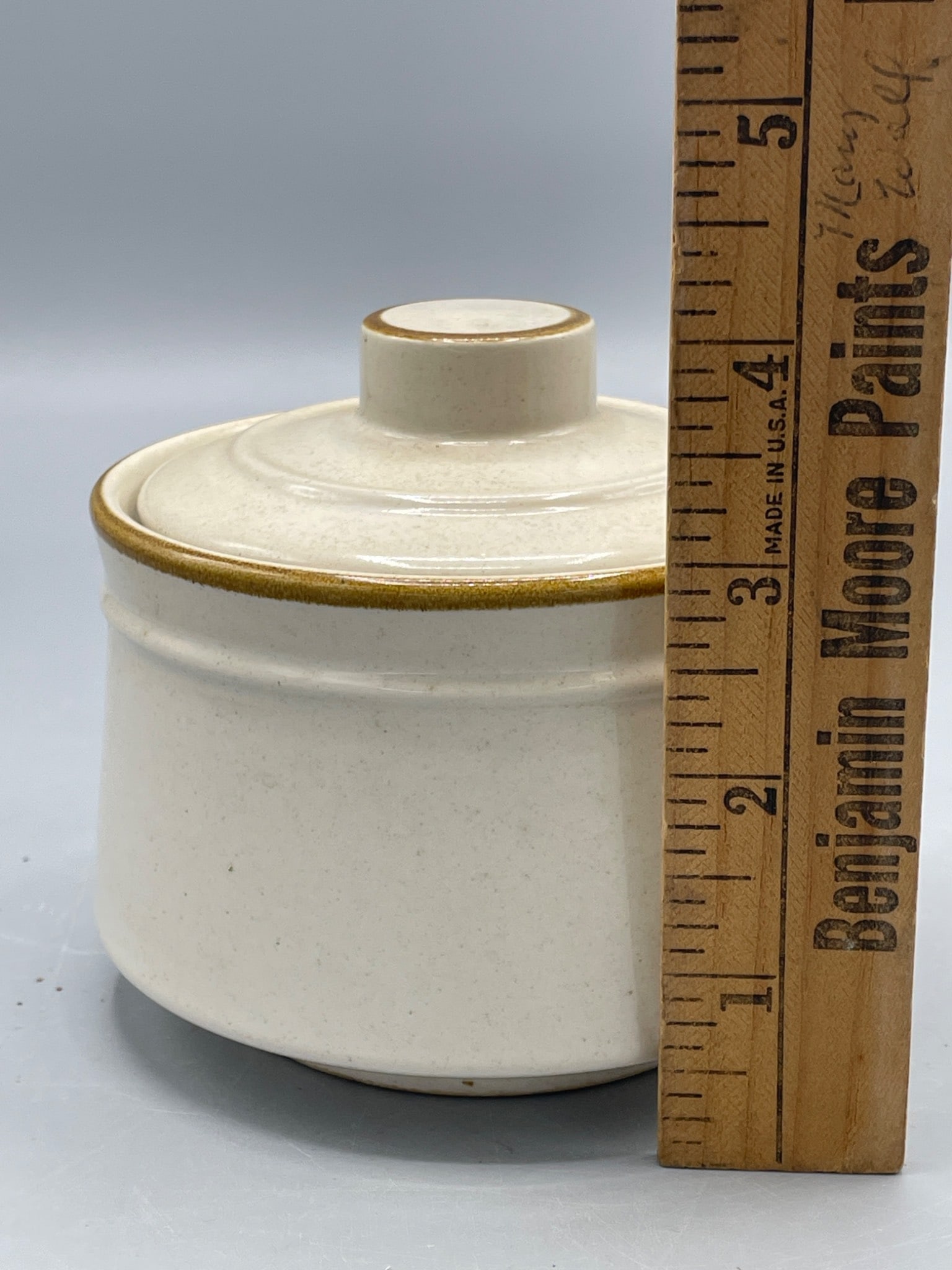 Stoneware By Excel Lidded Ceramic Container - Made In Japan - 6
