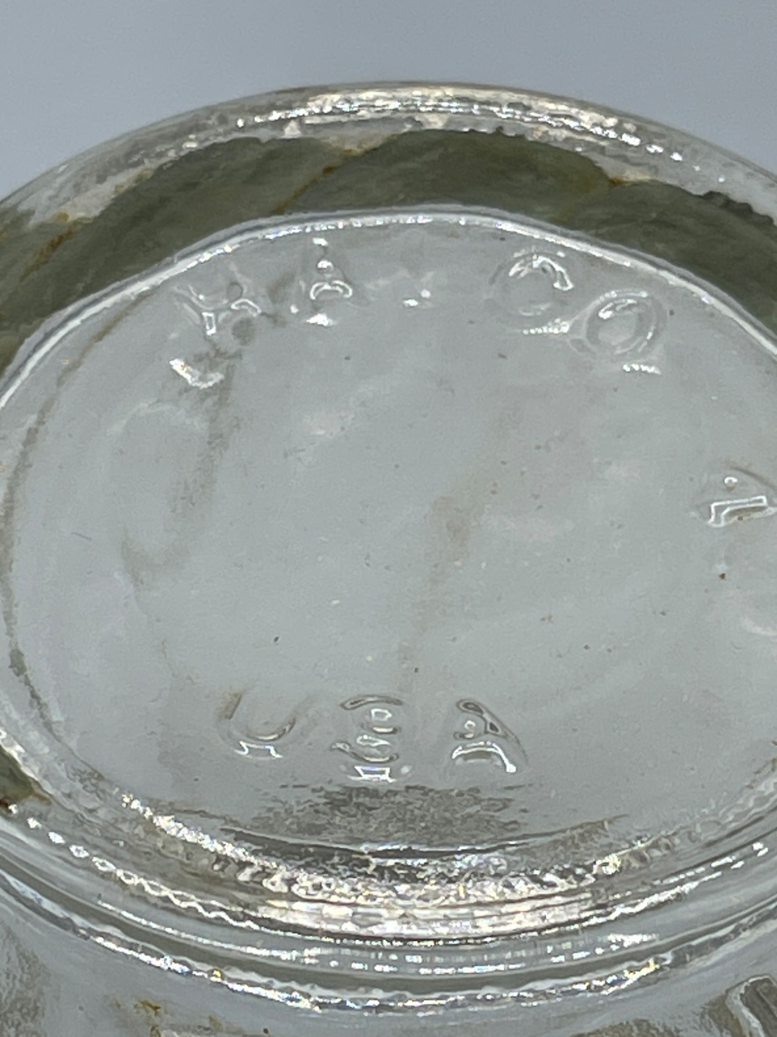 Glass Shakers Set with Metal Lids, Marked 'USA', Includes 3 Pieces - 4