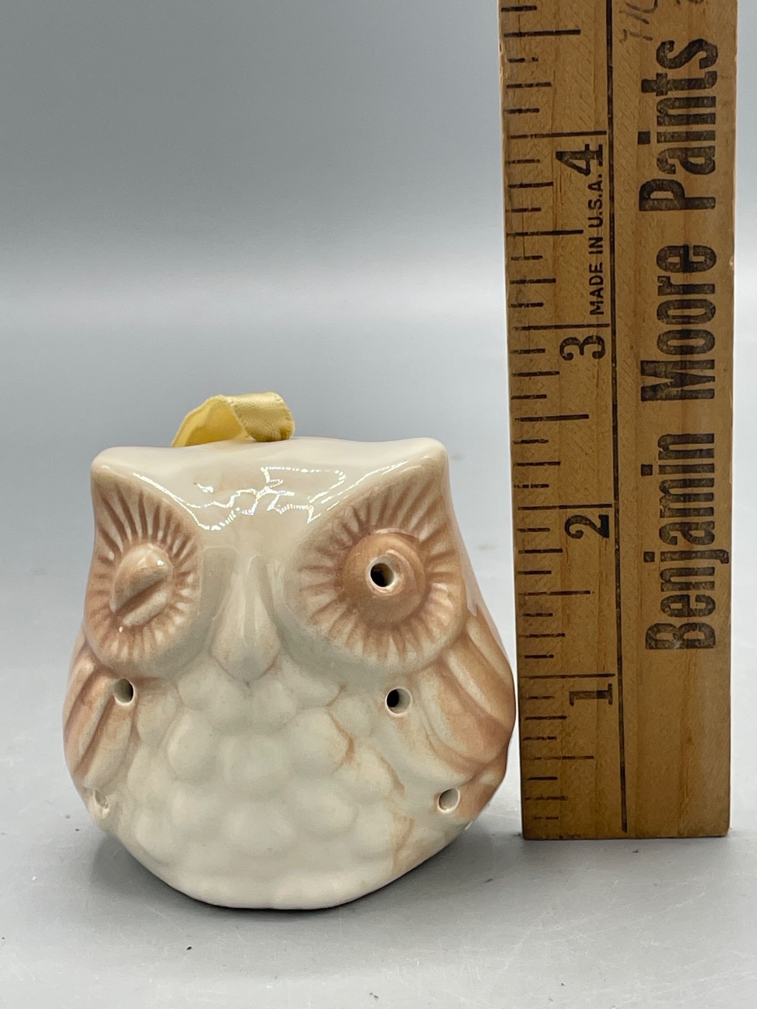 Ye Olde Ceramic Pomander Filled With Perfume Flowers, Owl Design - 4