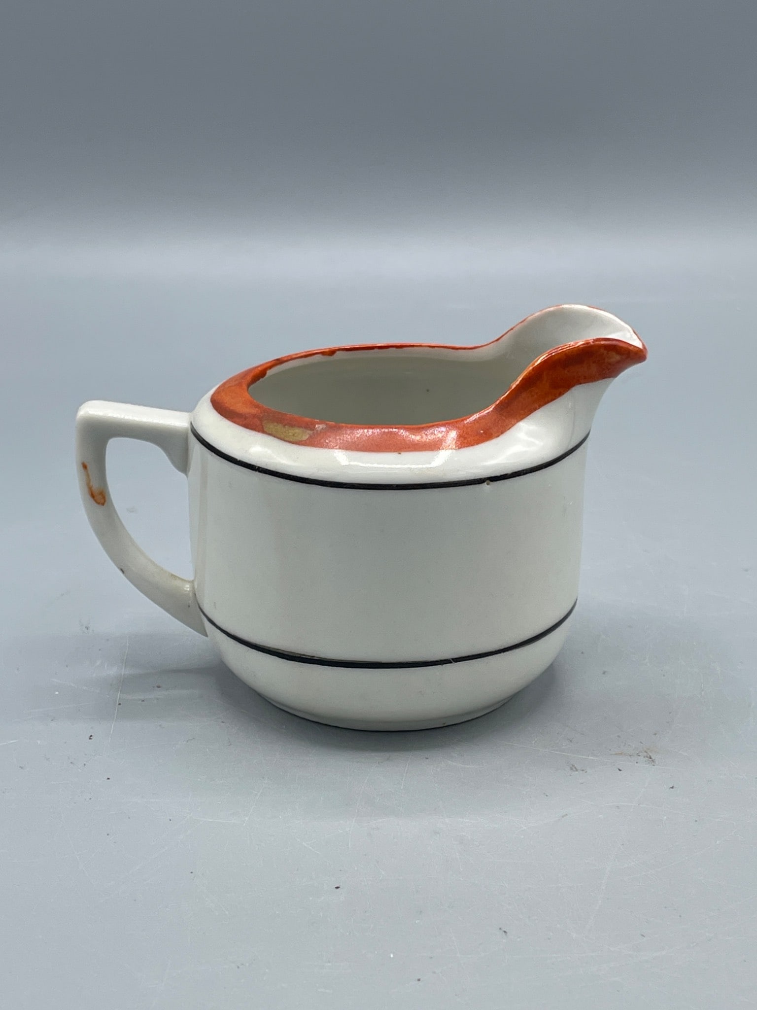 Ceramic Creamer With Hand-Painted Landscape Design - 2