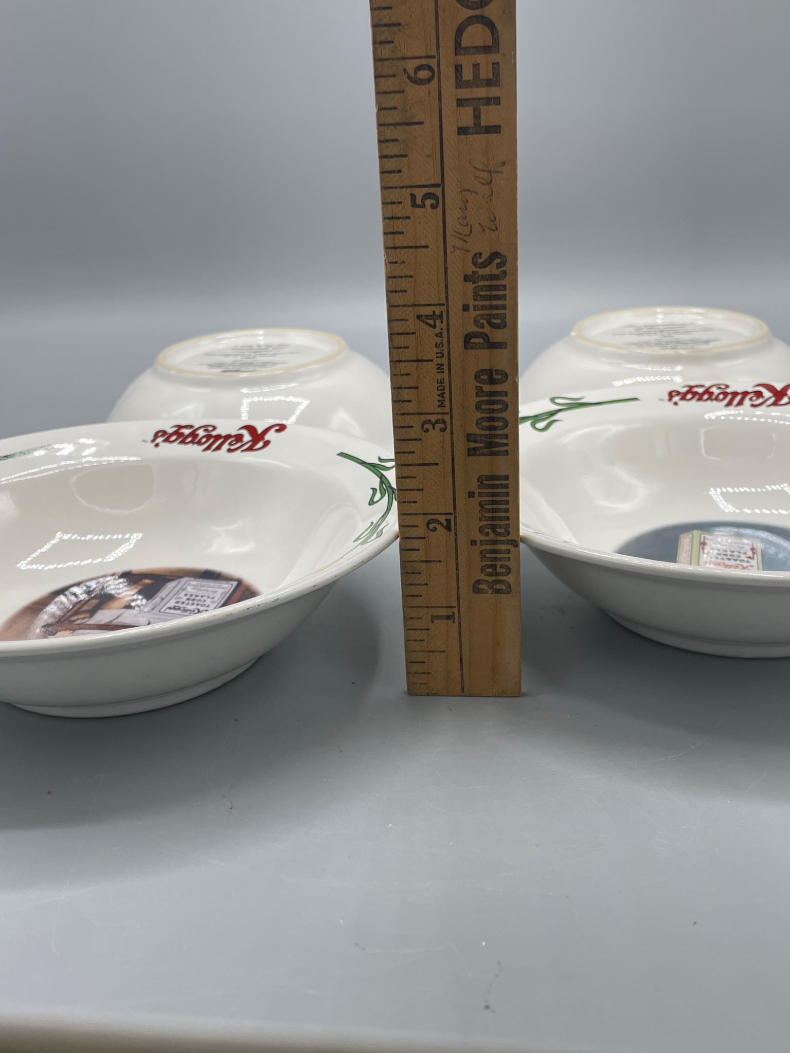 4 Kellogg's Collector Bowls, 1996, Series Featuring Vintage Ads - 12