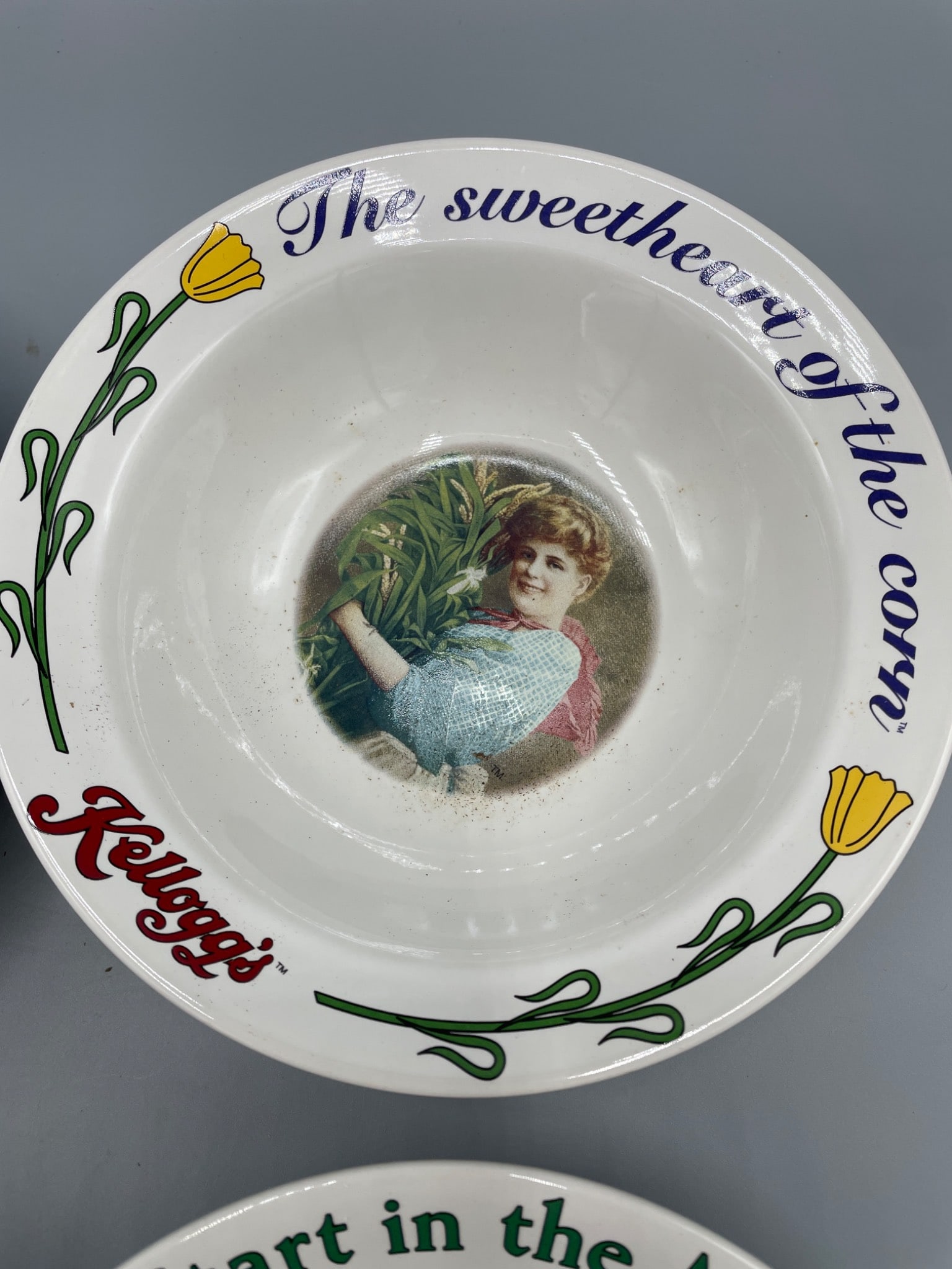4 Kellogg's Collector Bowls, 1996, Series Featuring Vintage Ads - 5