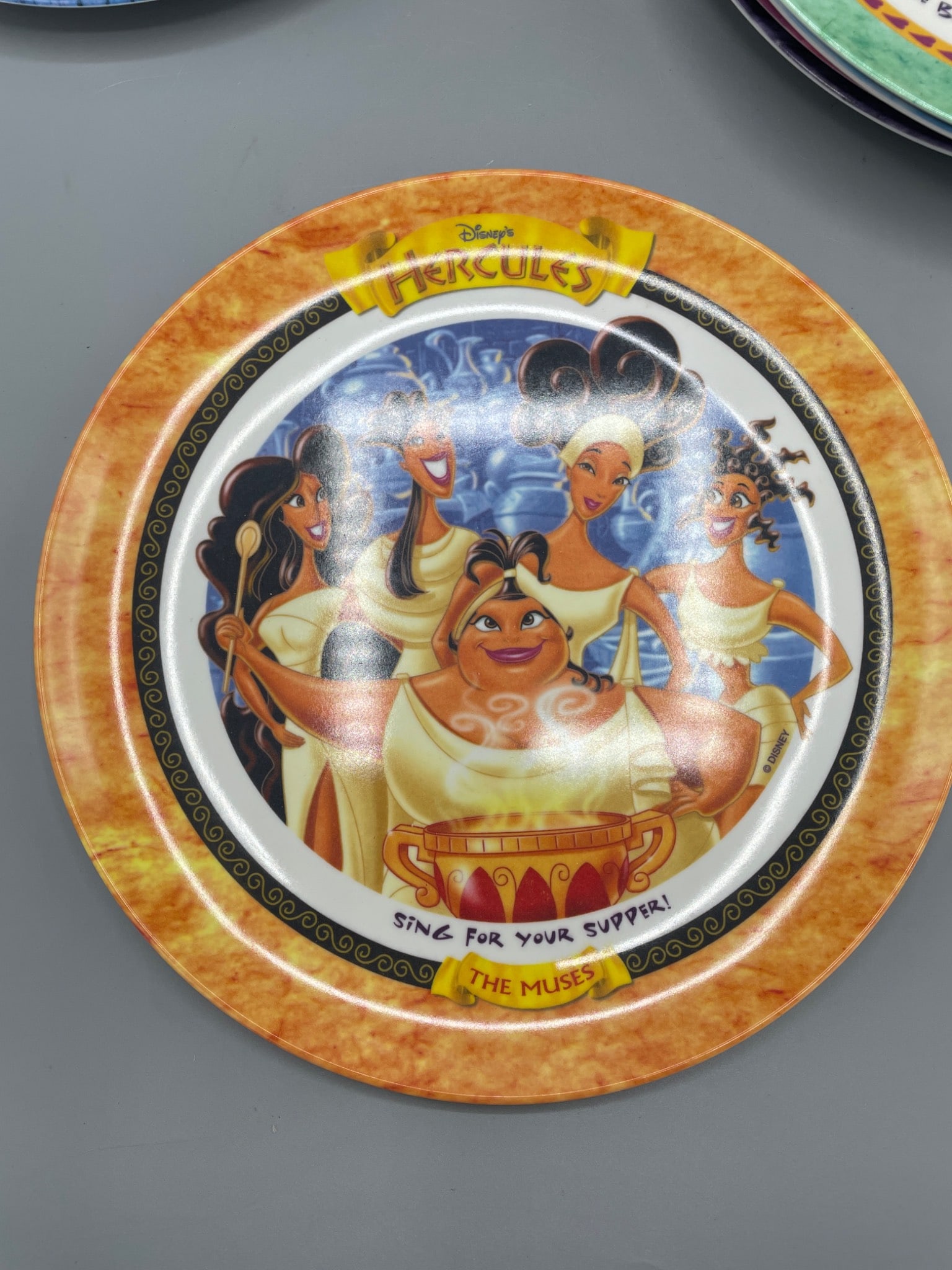 Disney Hercules Plastic Plates, 1997 McDonald's Exclusive, Brand New - 3