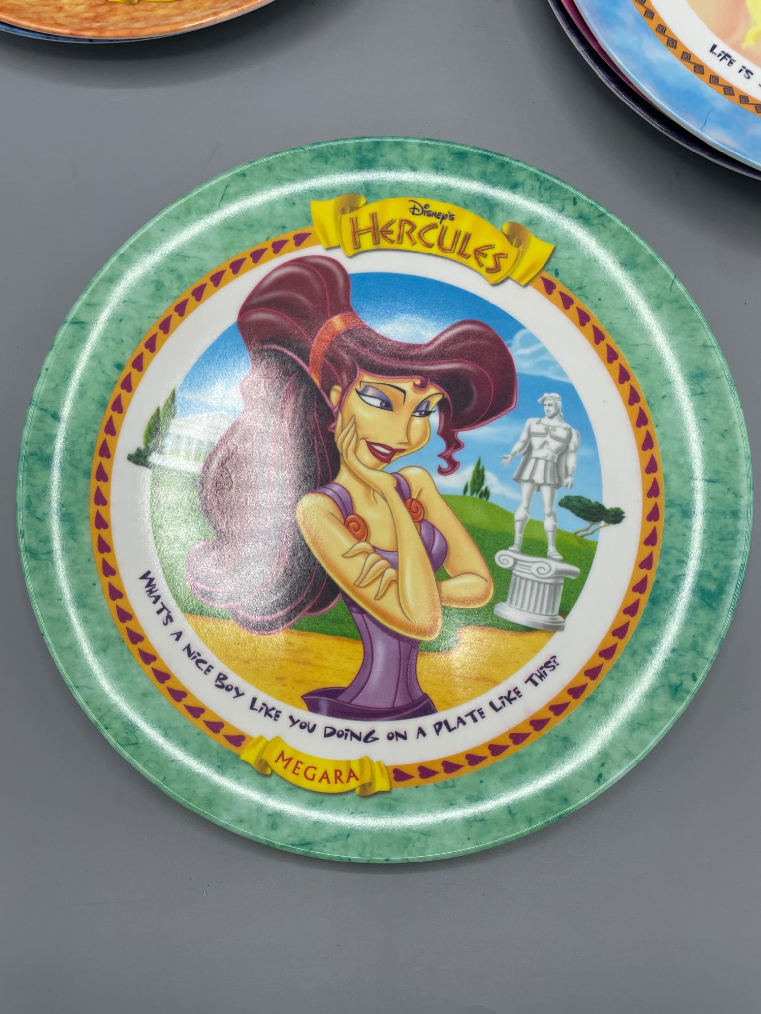 Disney Hercules Plastic Plates, 1997 McDonald's Exclusive, Brand New - 4