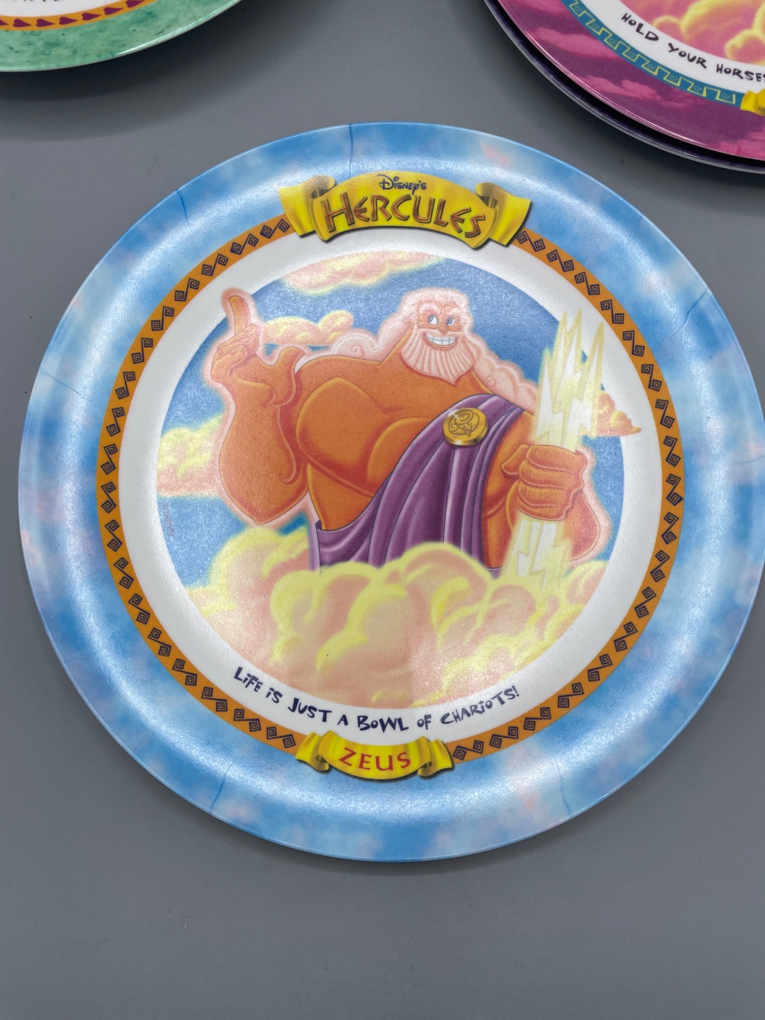 Disney Hercules Plastic Plates, 1997 McDonald's Exclusive, Brand New - 5