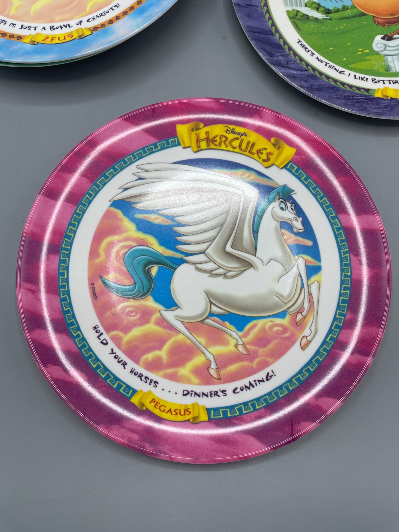 Disney Hercules Plastic Plates, 1997 McDonald's Exclusive, Brand New - 6