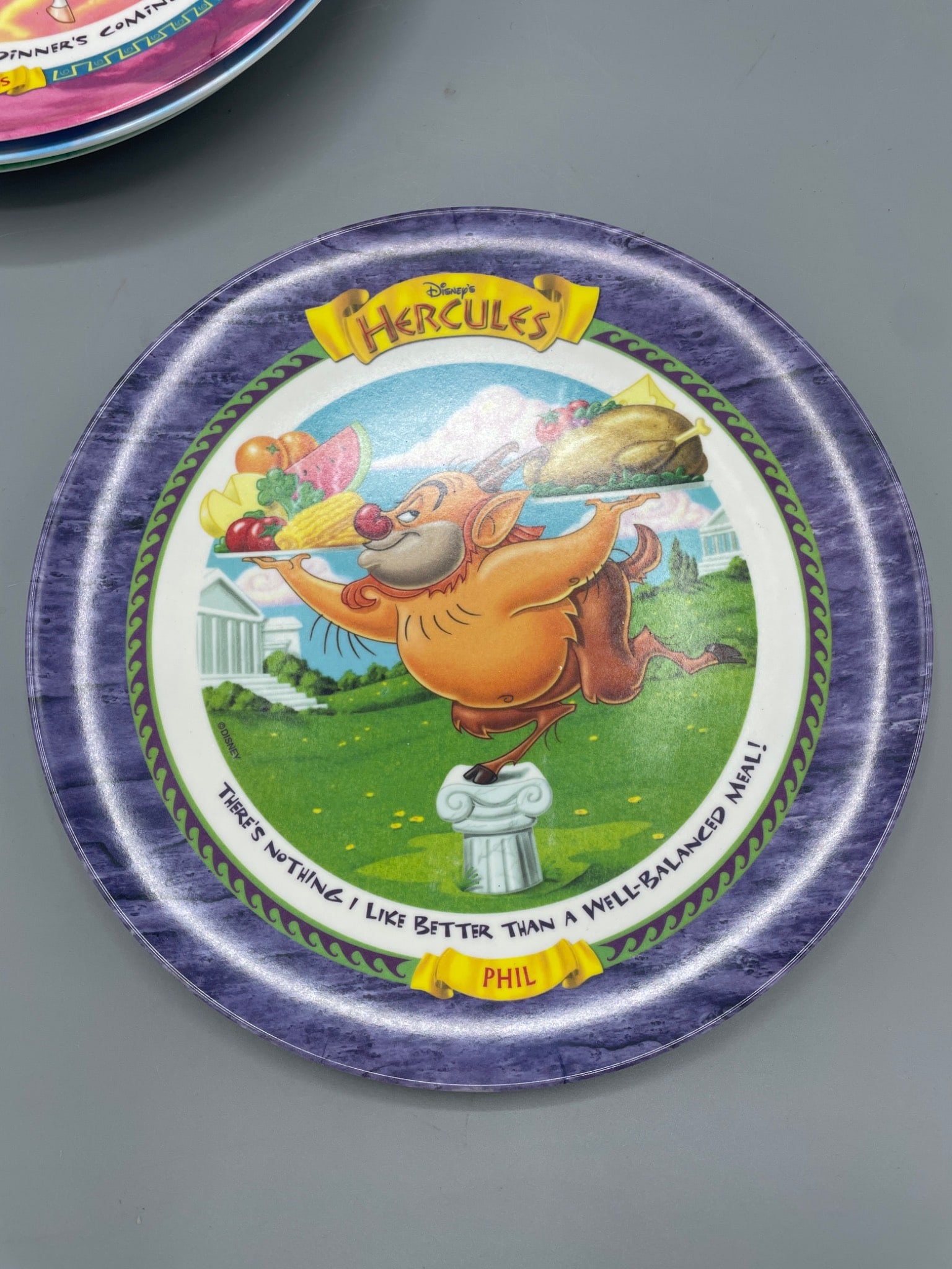 Disney Hercules Plastic Plates, 1997 McDonald's Exclusive, Brand New - 7