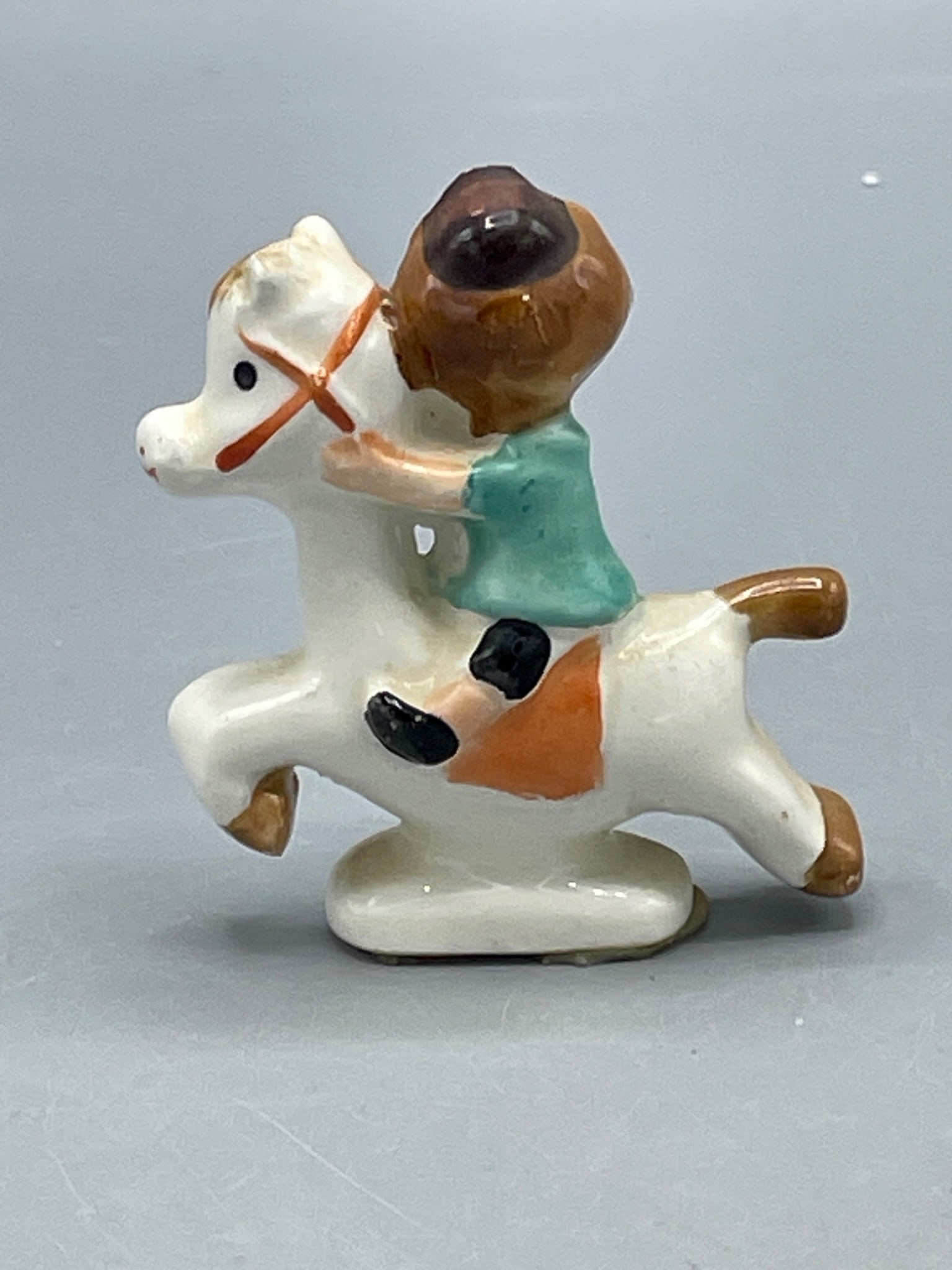Hand-Painted Ceramic Figurine of Rider on Horseback - 2