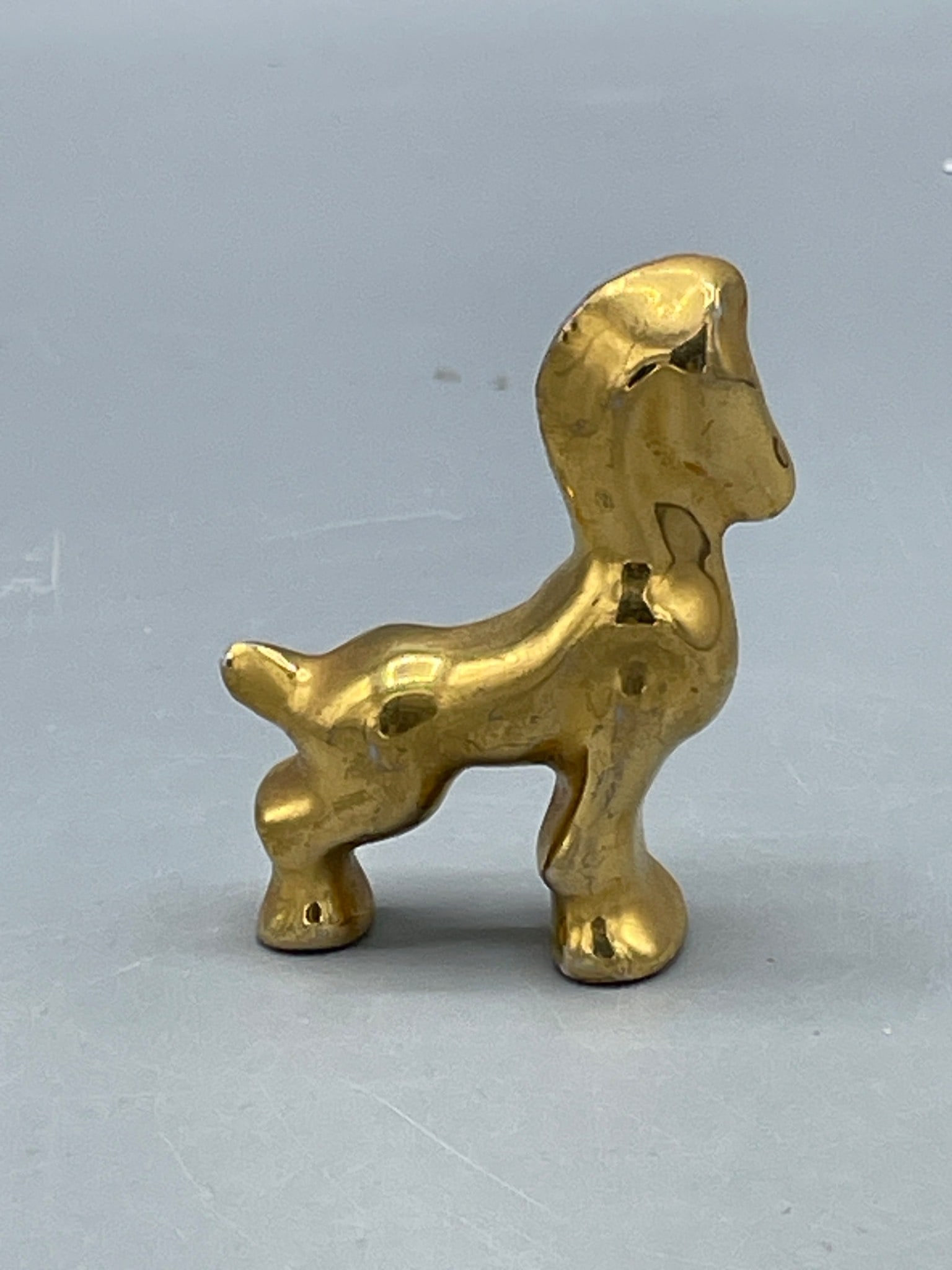 Small Brass Figurine of a dog, Approximately 2.5 Inches Tall - 2