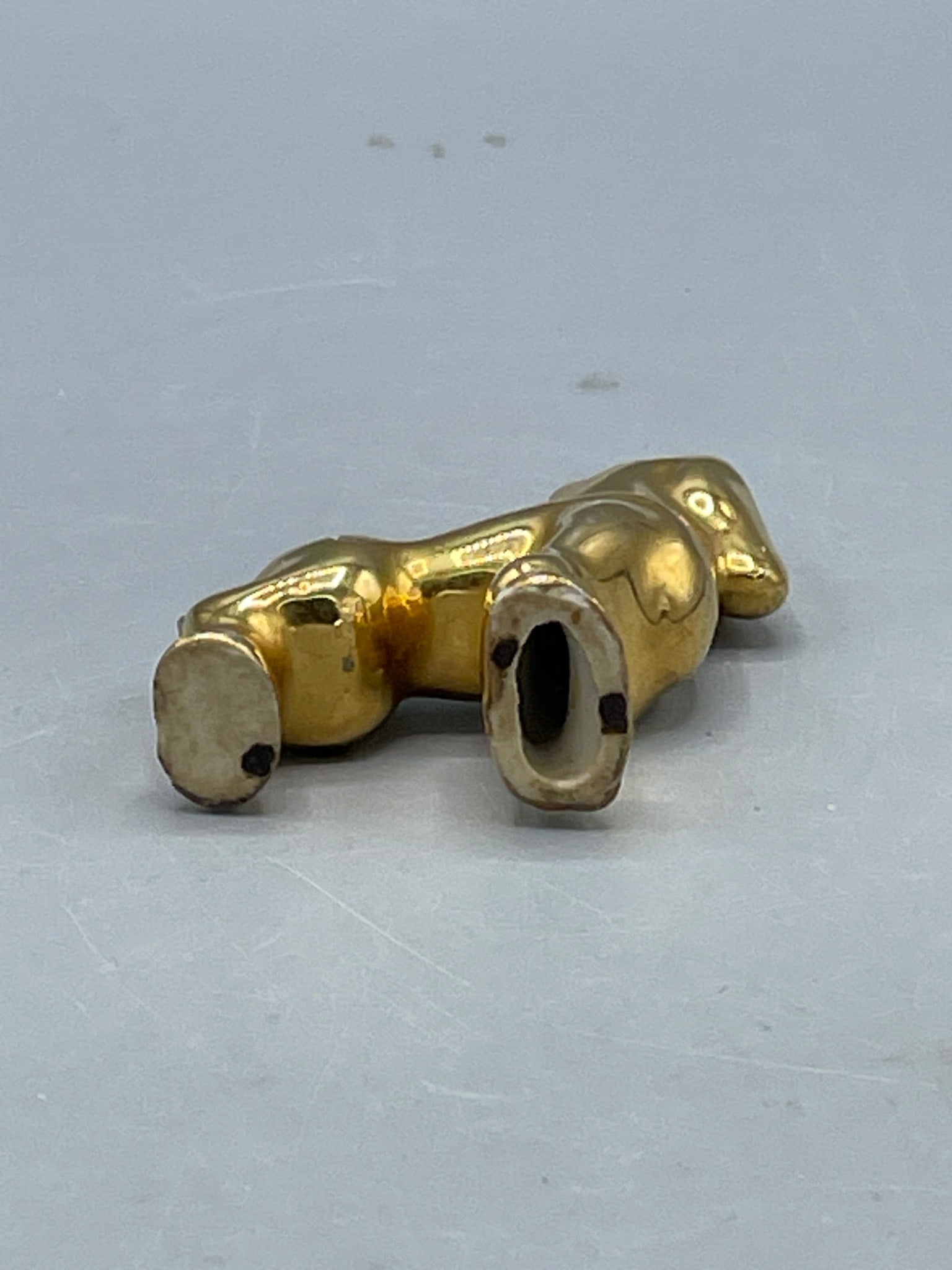 Small Brass Figurine of a dog, Approximately 2.5 Inches Tall - 3