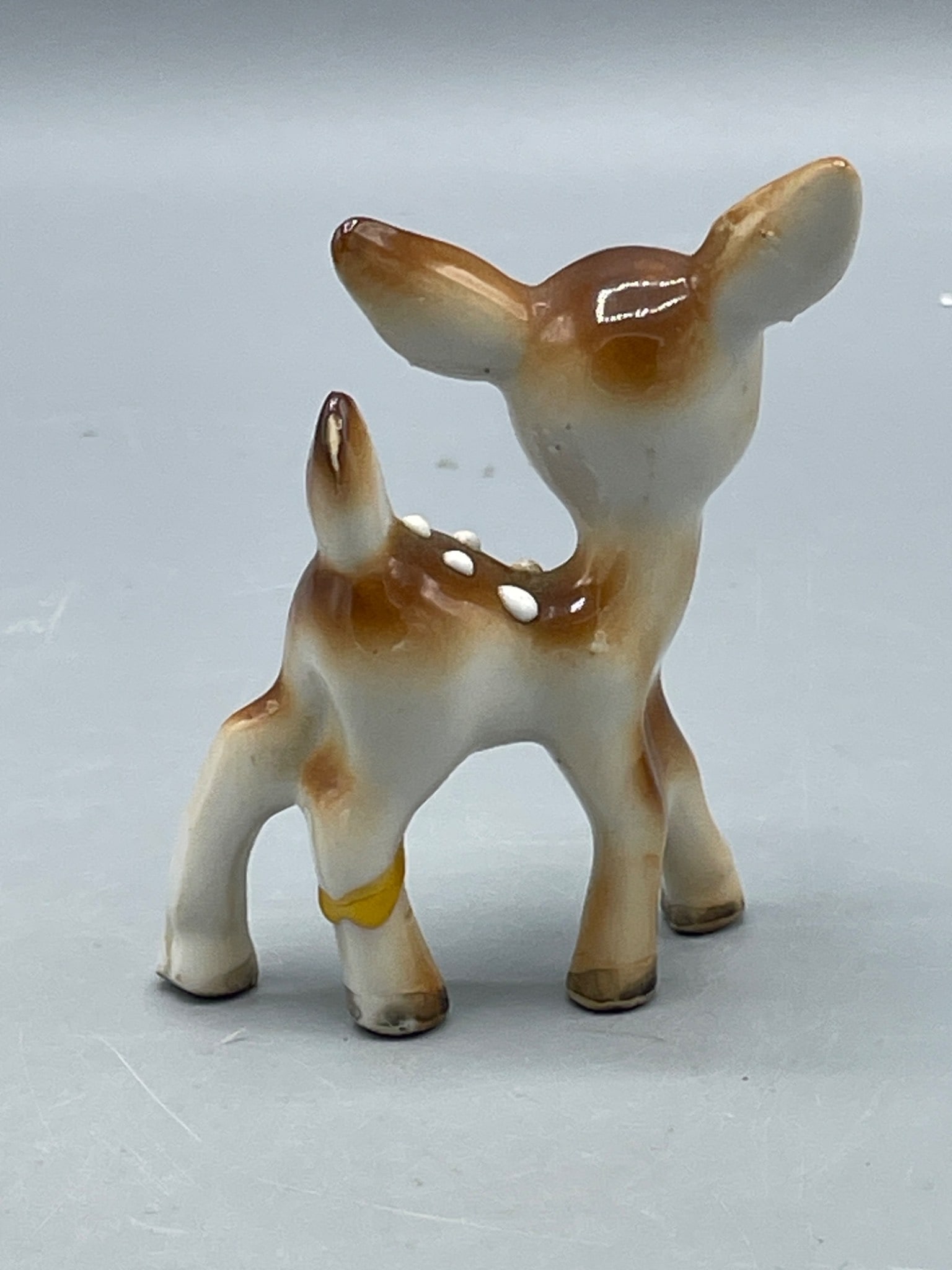 Small Ceramic Deer Figurine with Hand-Painted Details - 2