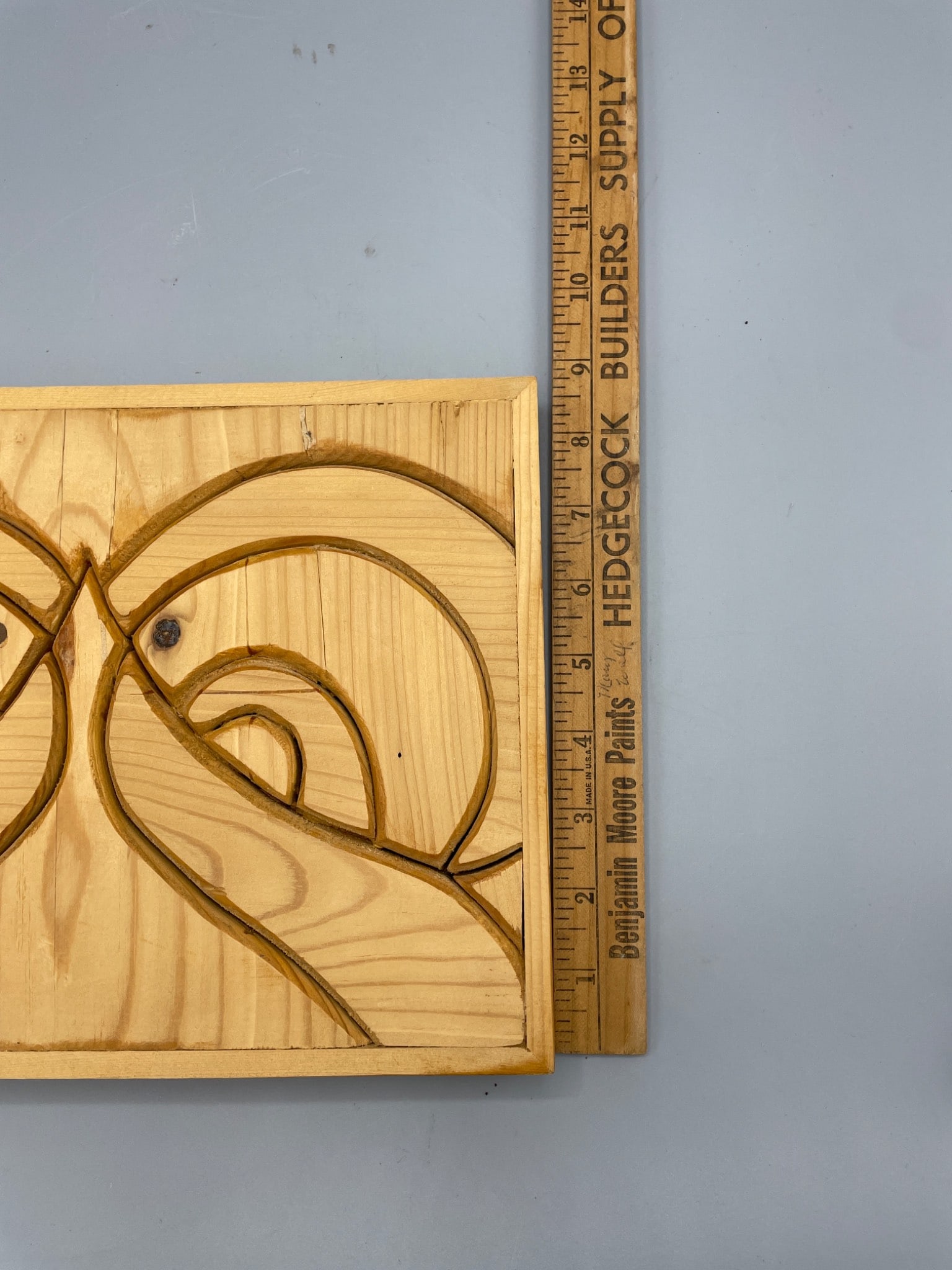 Handmade Wooden Wall Art Featuring Owl Design - 5