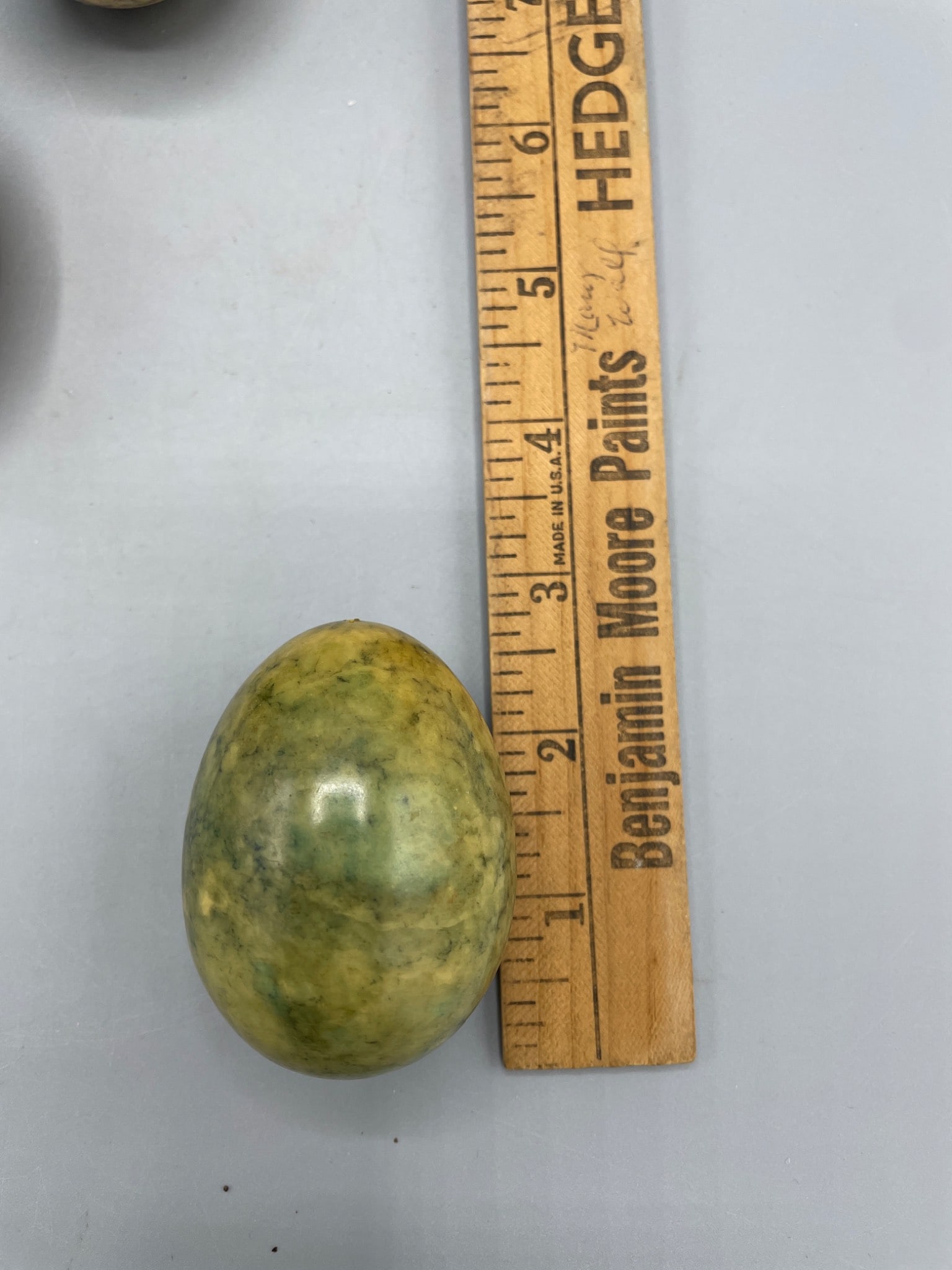 Four Polished Stone Decorative Eggs - 3