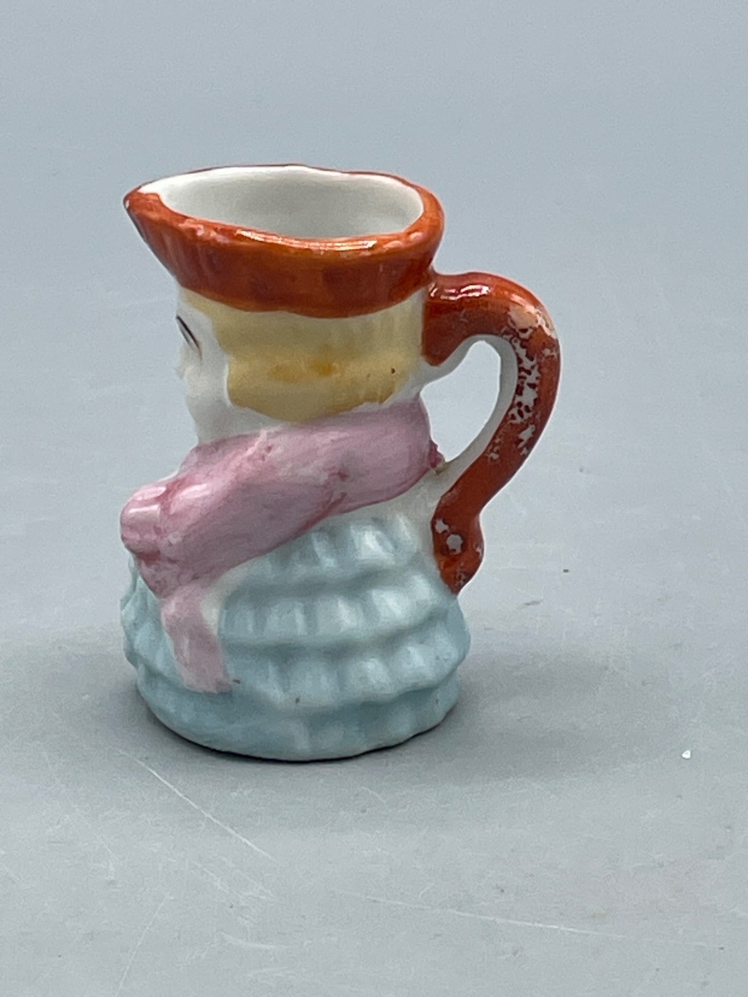 Small Porcelain Figurine Creamer with Hand-Painted Design, Marked 'Made in Japan' - 2