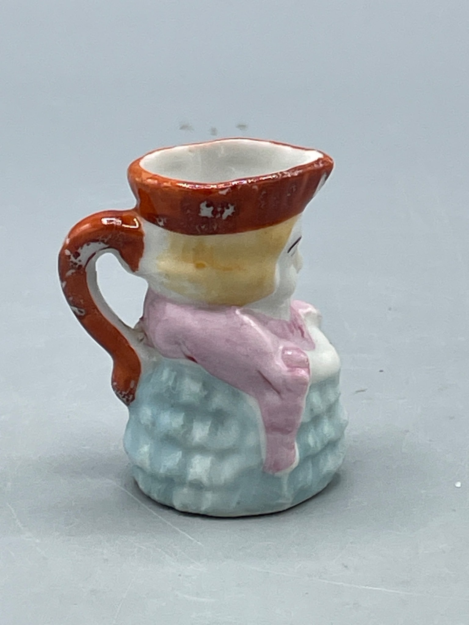 Small Porcelain Figurine Creamer with Hand-Painted Design, Marked 'Made in Japan' - 3