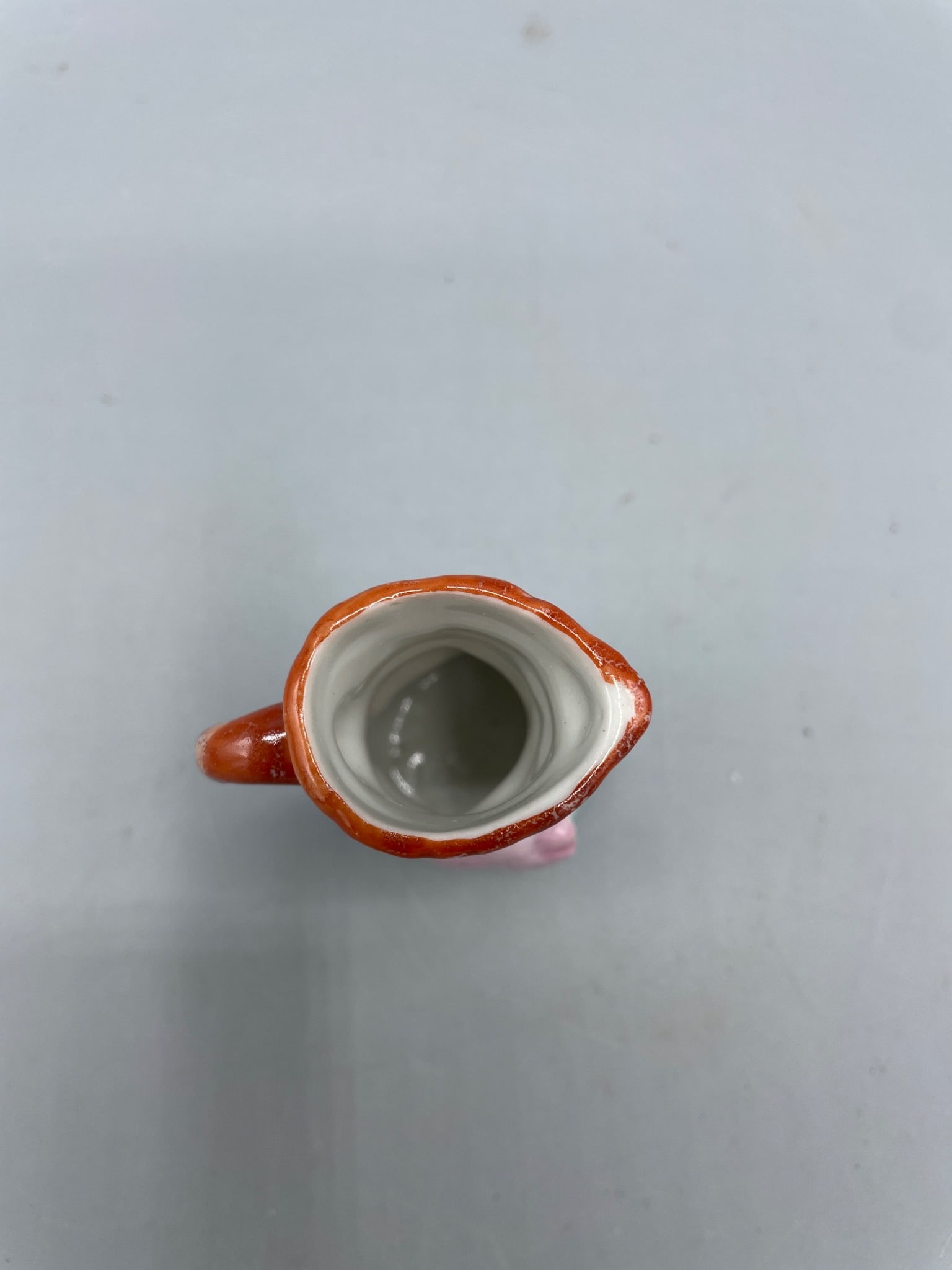 Small Porcelain Figurine Creamer with Hand-Painted Design, Marked 'Made in Japan' - 4