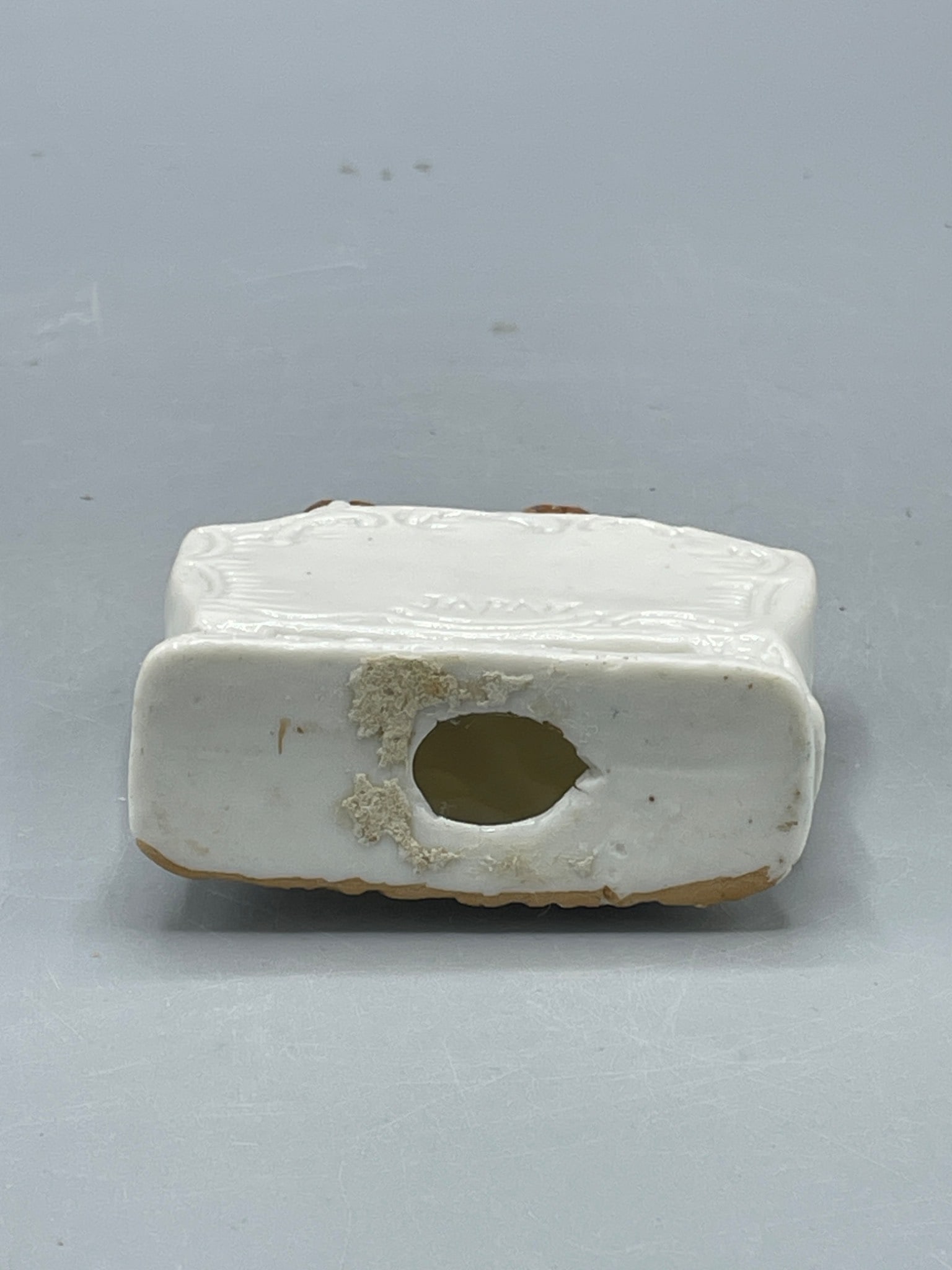 Porcelain Figurine of Couple on Bench, Marked 'Japan' - 3