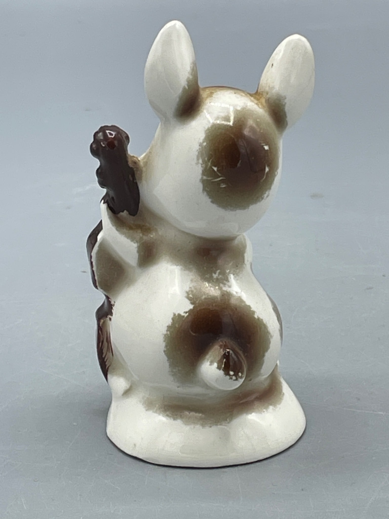 Small Ceramic Figurine of Bunny with Cello, Marked 'Japan' - 2