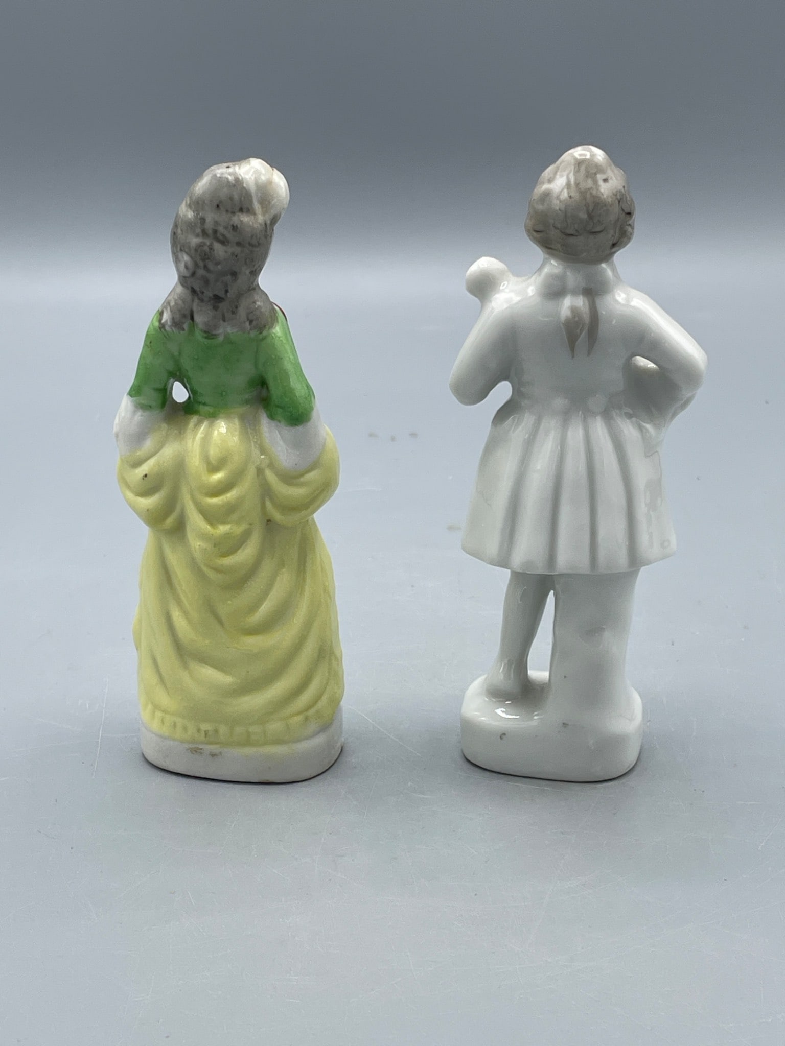 Ceramic Figurines Marked 'Japan' Depicting Male and Female Figures - 2