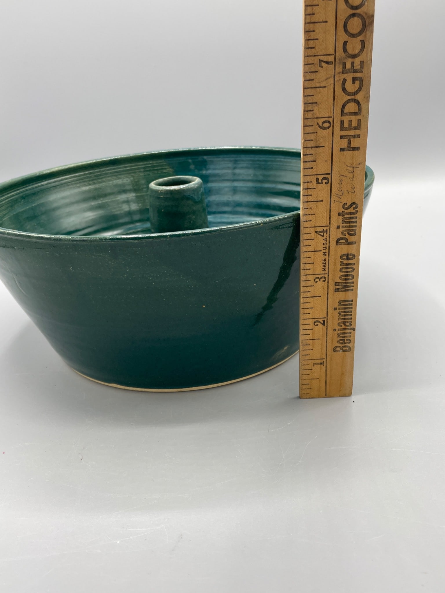 Handmade Pottery Ring-Shaped Baking Dish Signed by Artist - 5