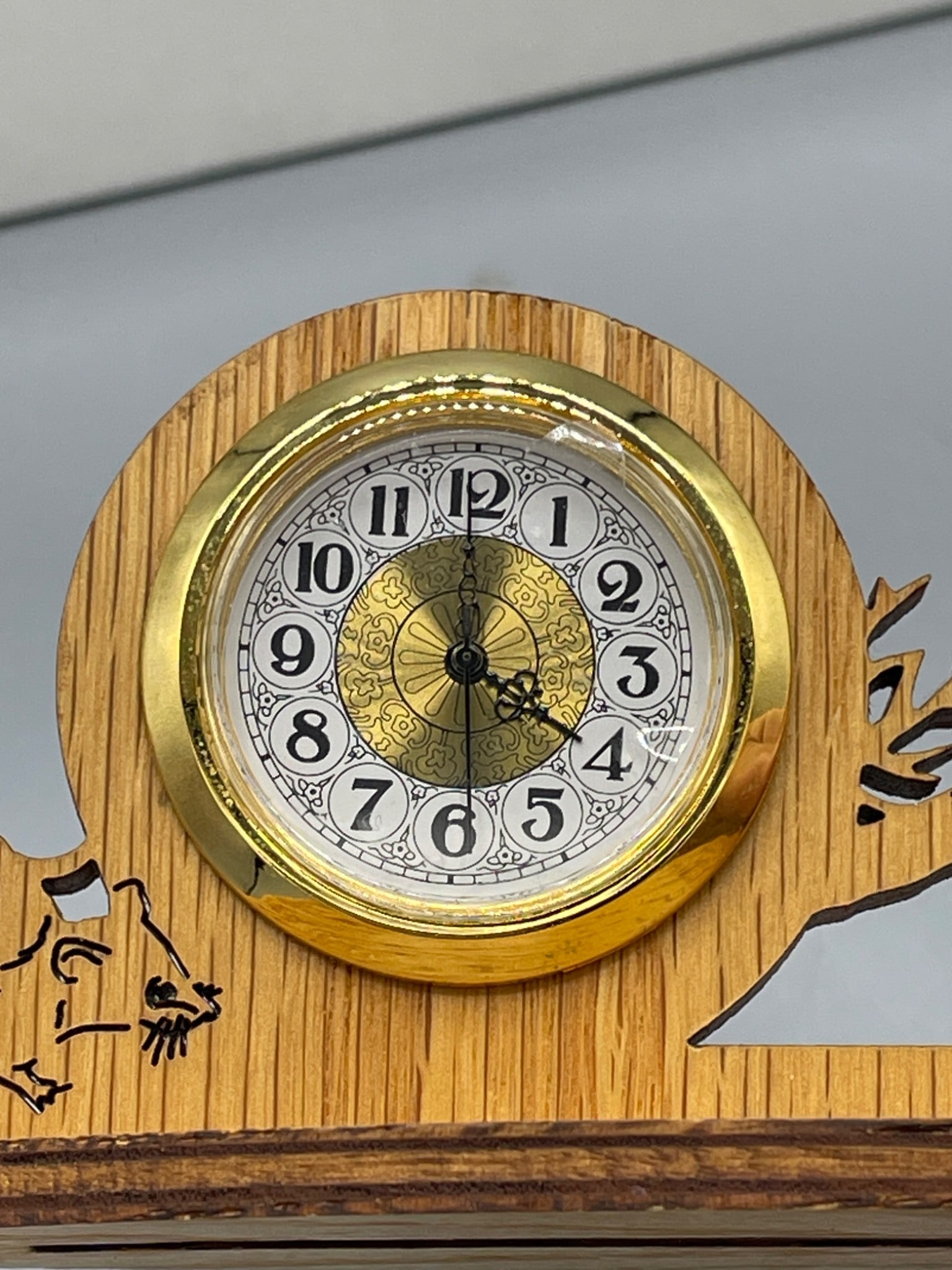 Made On Earth Mini Fit-Up Clock With Owl Design - 3