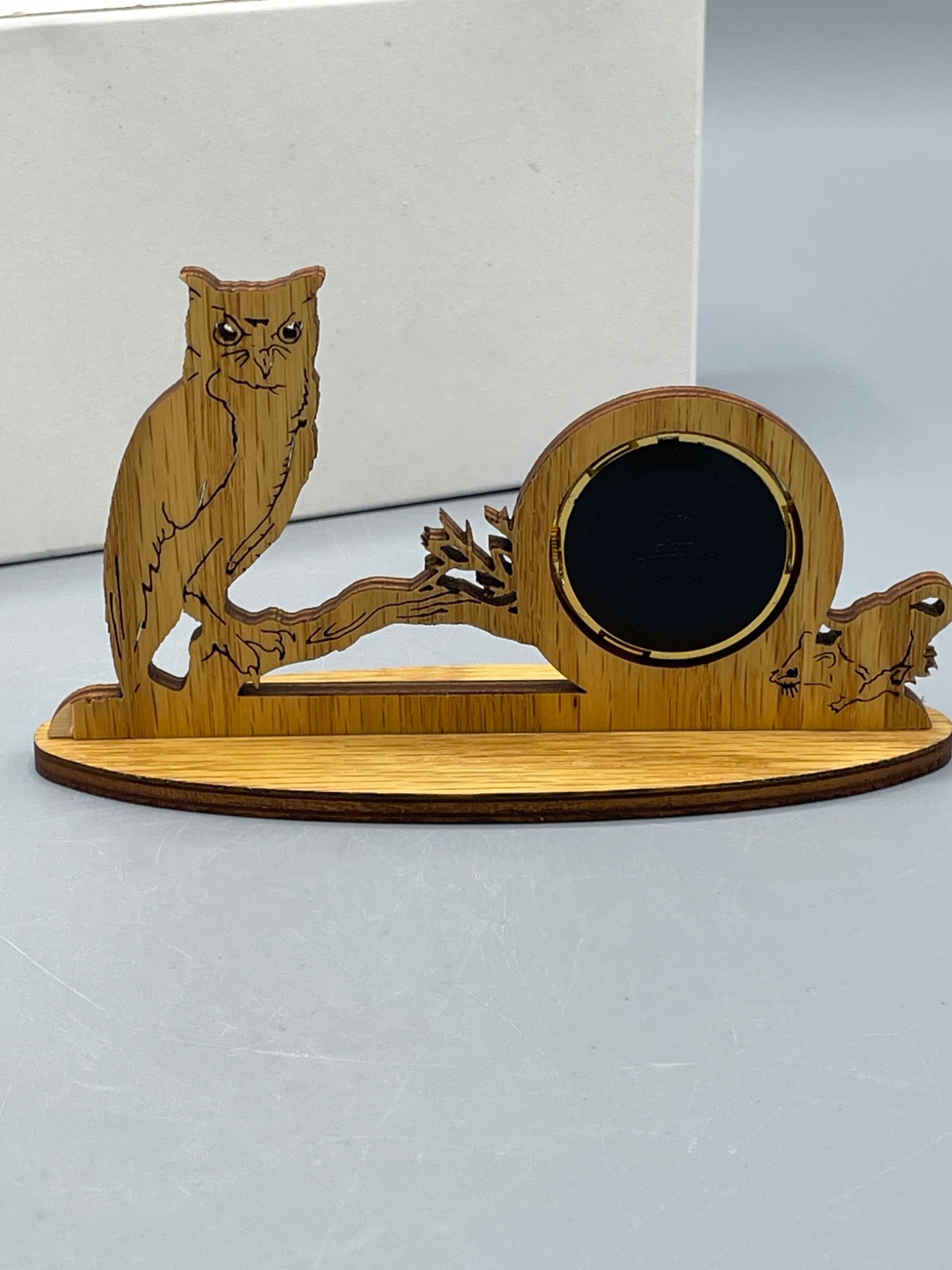 Made On Earth Mini Fit-Up Clock With Owl Design - 4