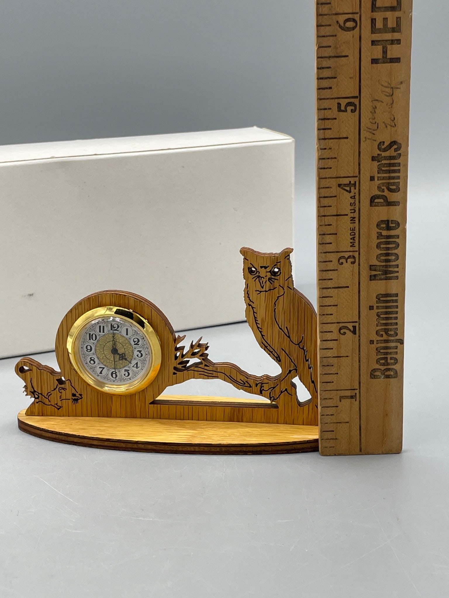 Made On Earth Mini Fit-Up Clock With Owl Design - 5