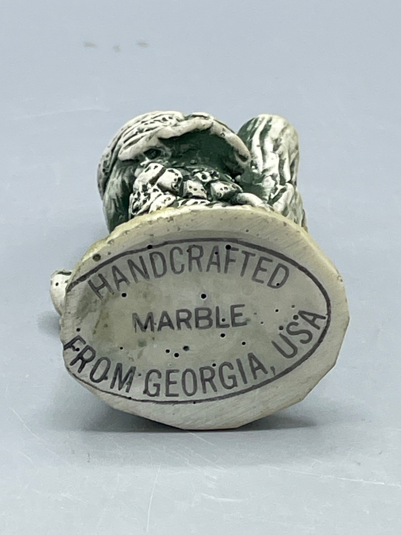 Handcrafted Marble Owl Figurine From Georgia, USA - 5