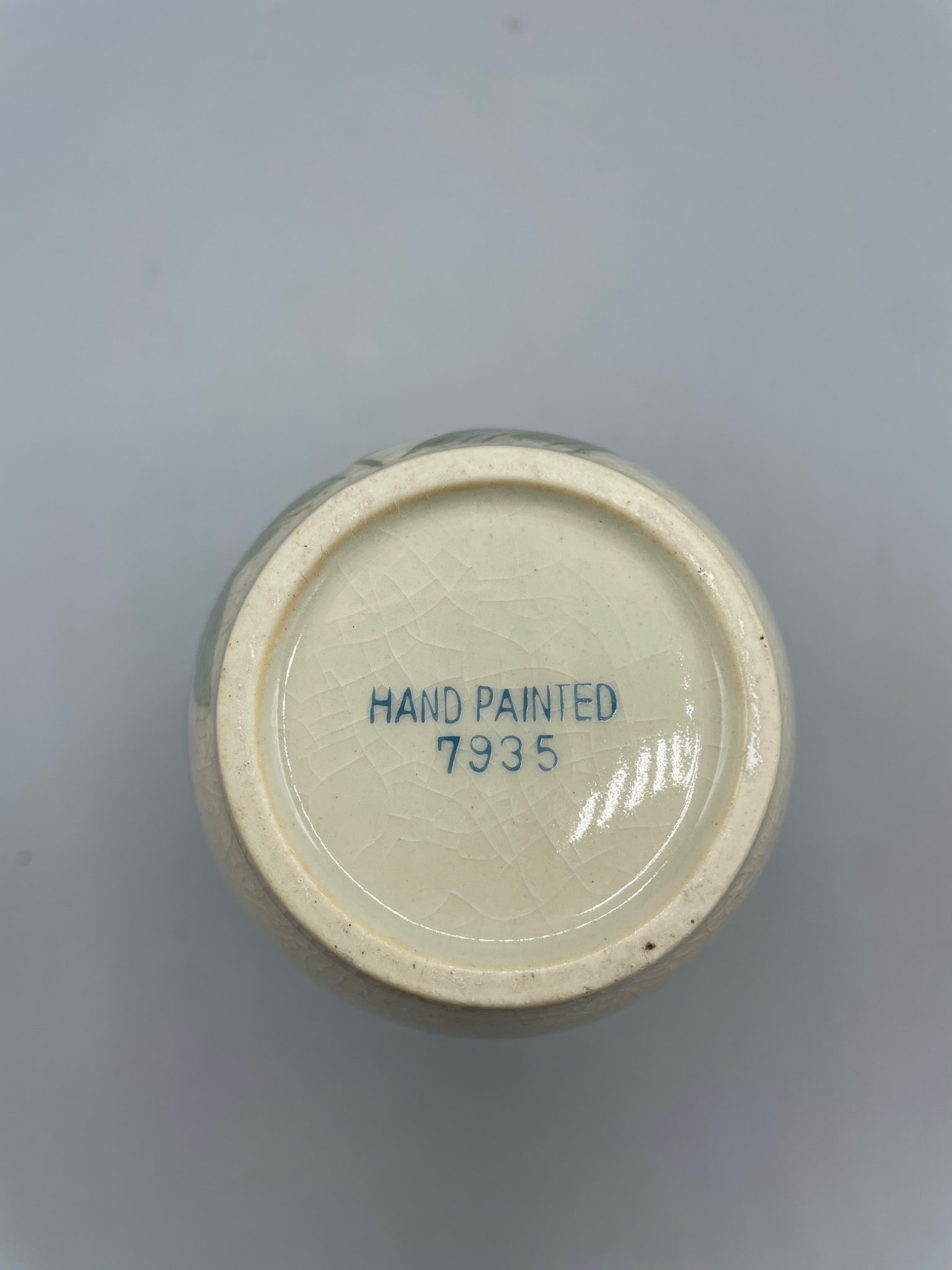 Hand-Painted Ceramic Vase, Model 7935, Floral Design - 6