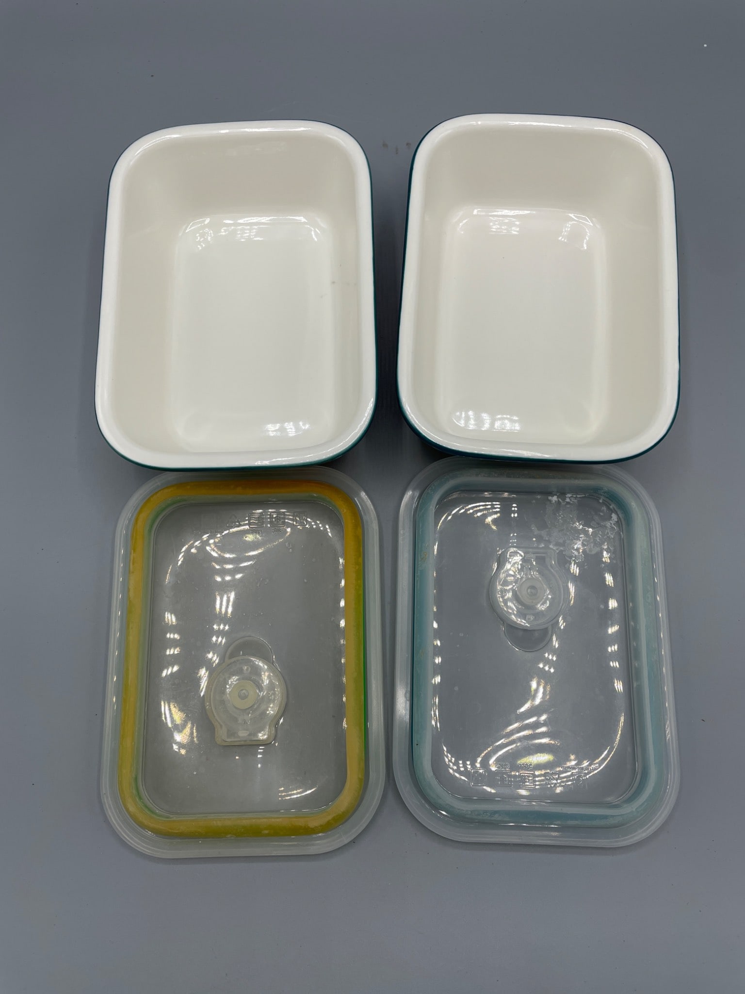Grace Pantry Stoneware Containers with Lids - Set of 2 - 3