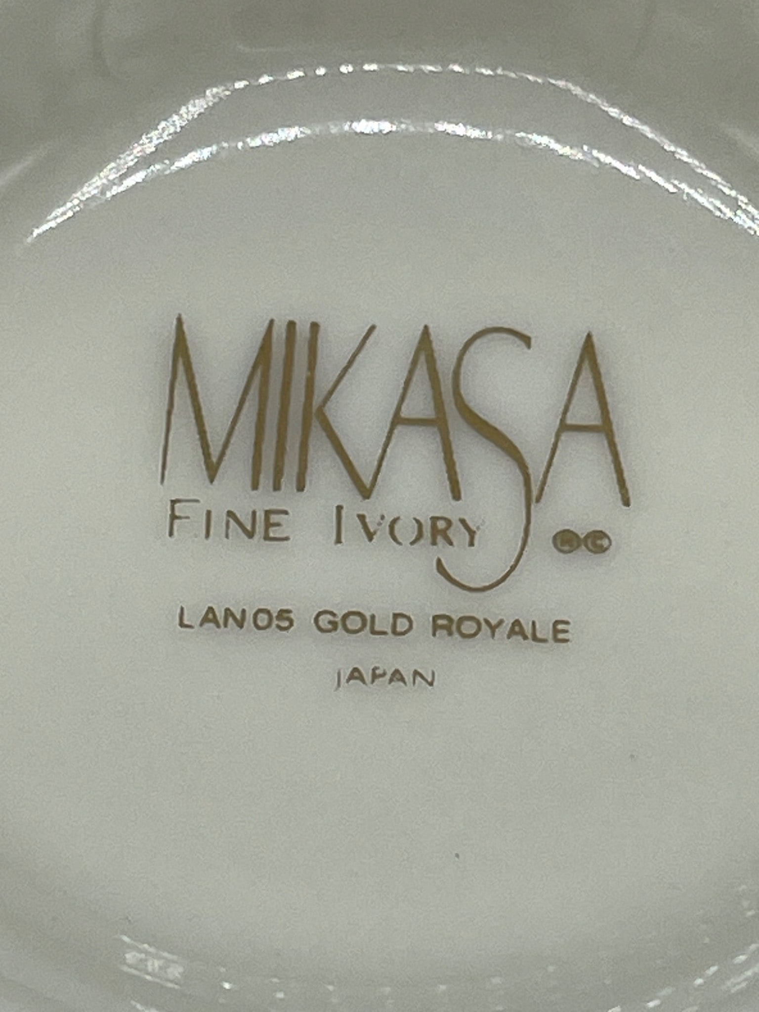 4 Mikasa Fine Ivory Lanos Gold Royale Cups - 5