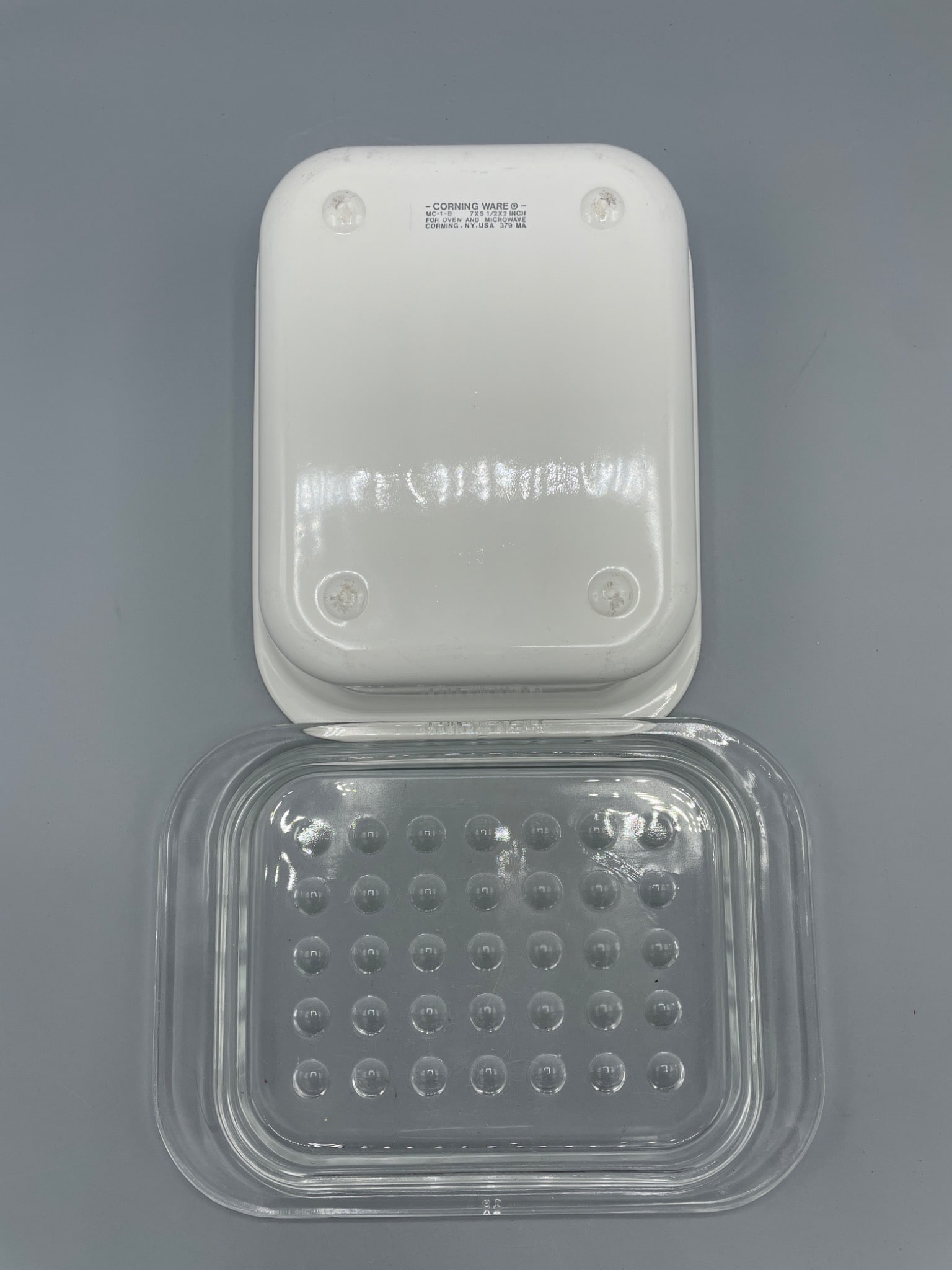 Corning Ware MC-1-B Baking Dish with Clear Glass Lid, 7x5.5x2 Inches - 4