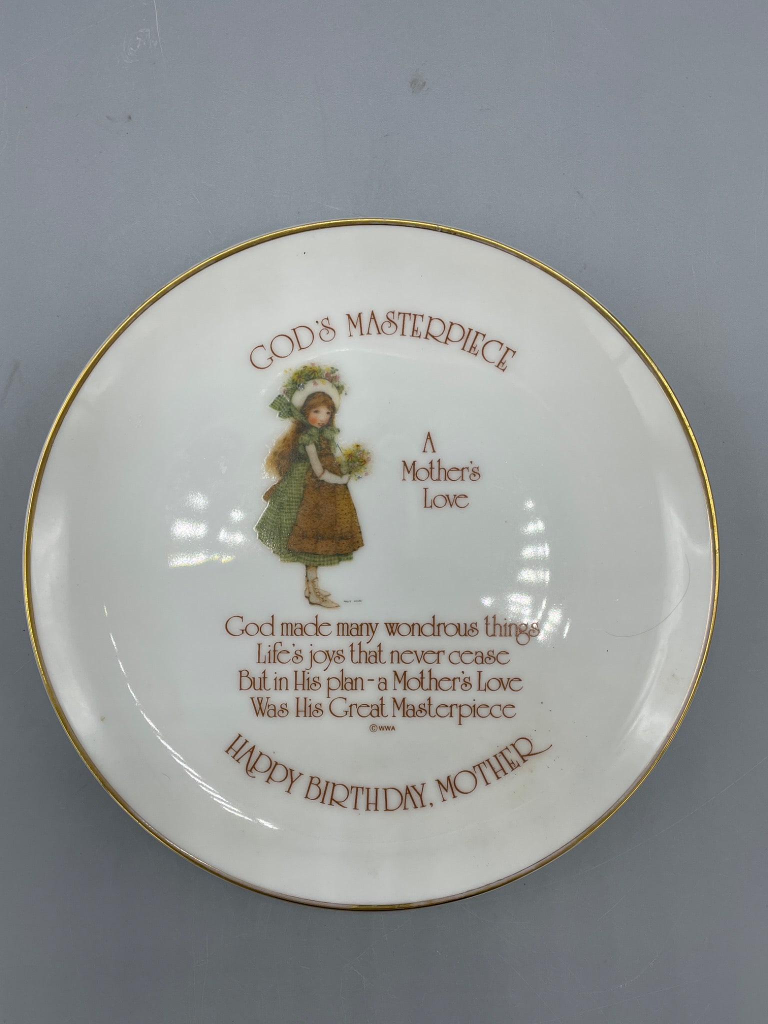 Lasting Memories Genuine Porcelain Plate, 'God's Masterpiece' Design, Made in Japan - 2