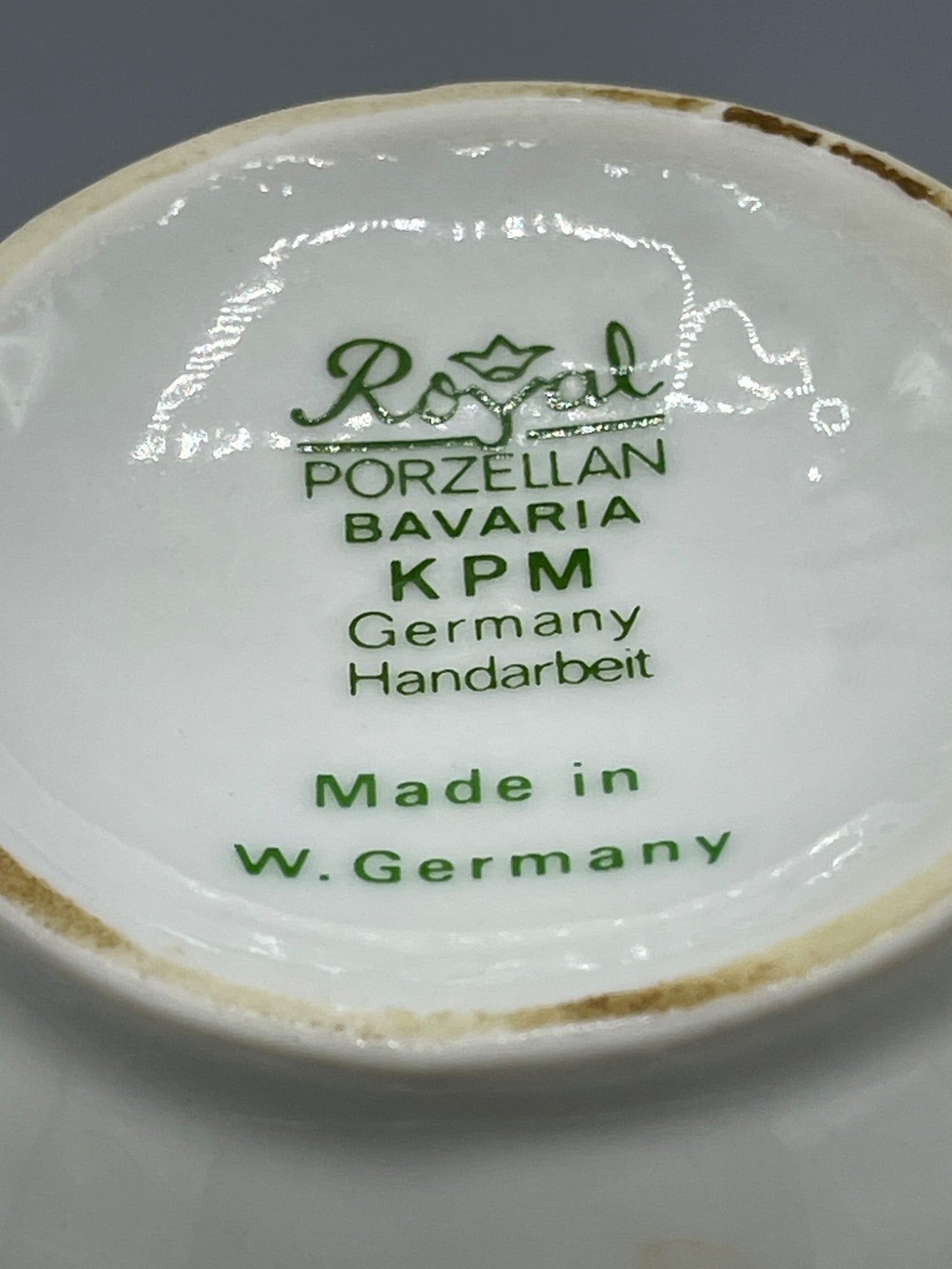 Royal Porzellan Bavaria KPM Handarbeit Vase, Made in W. Germany - 5