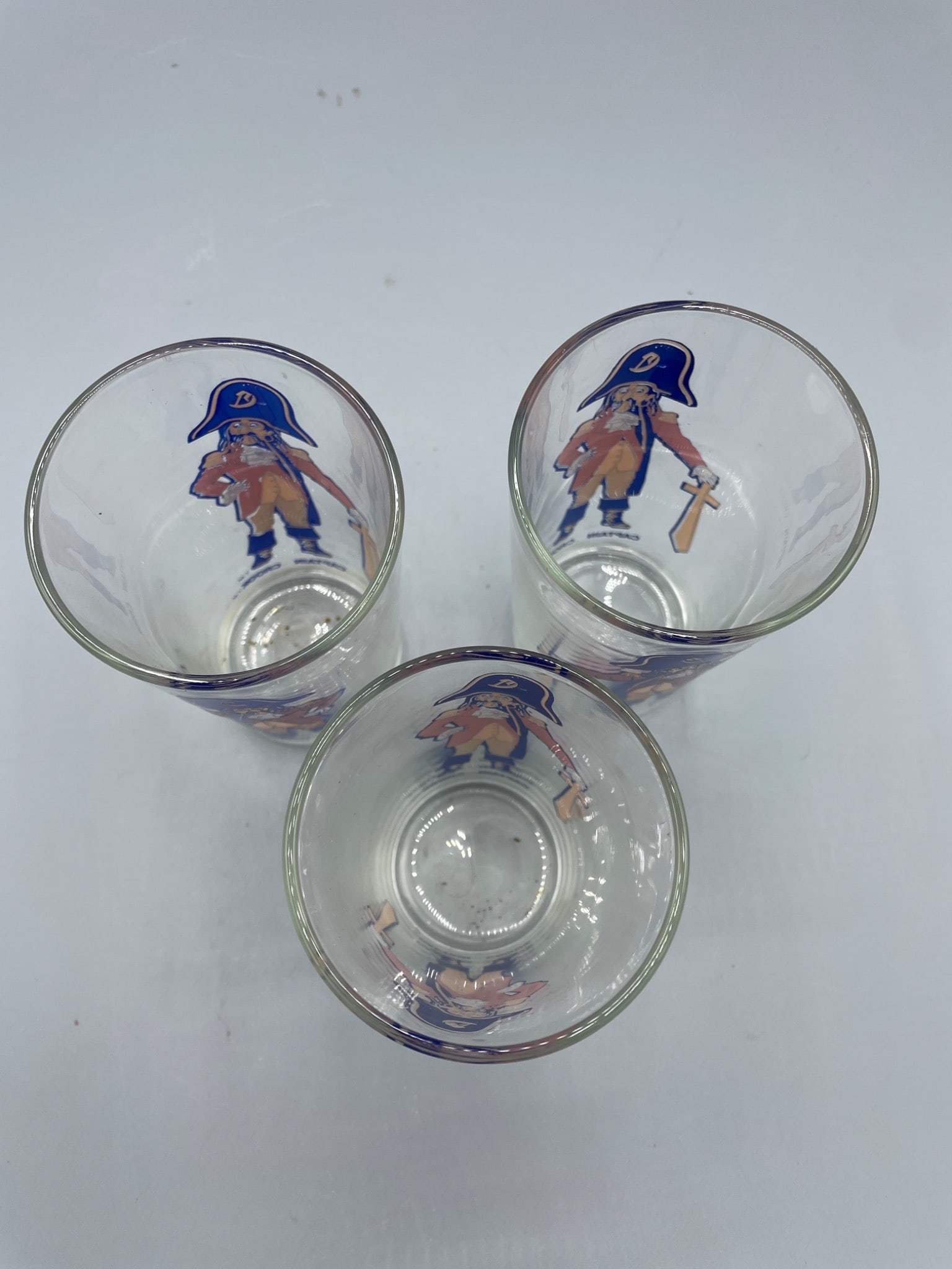 3 Captain Crook Promotional Glasses with Printed Graphics - 2