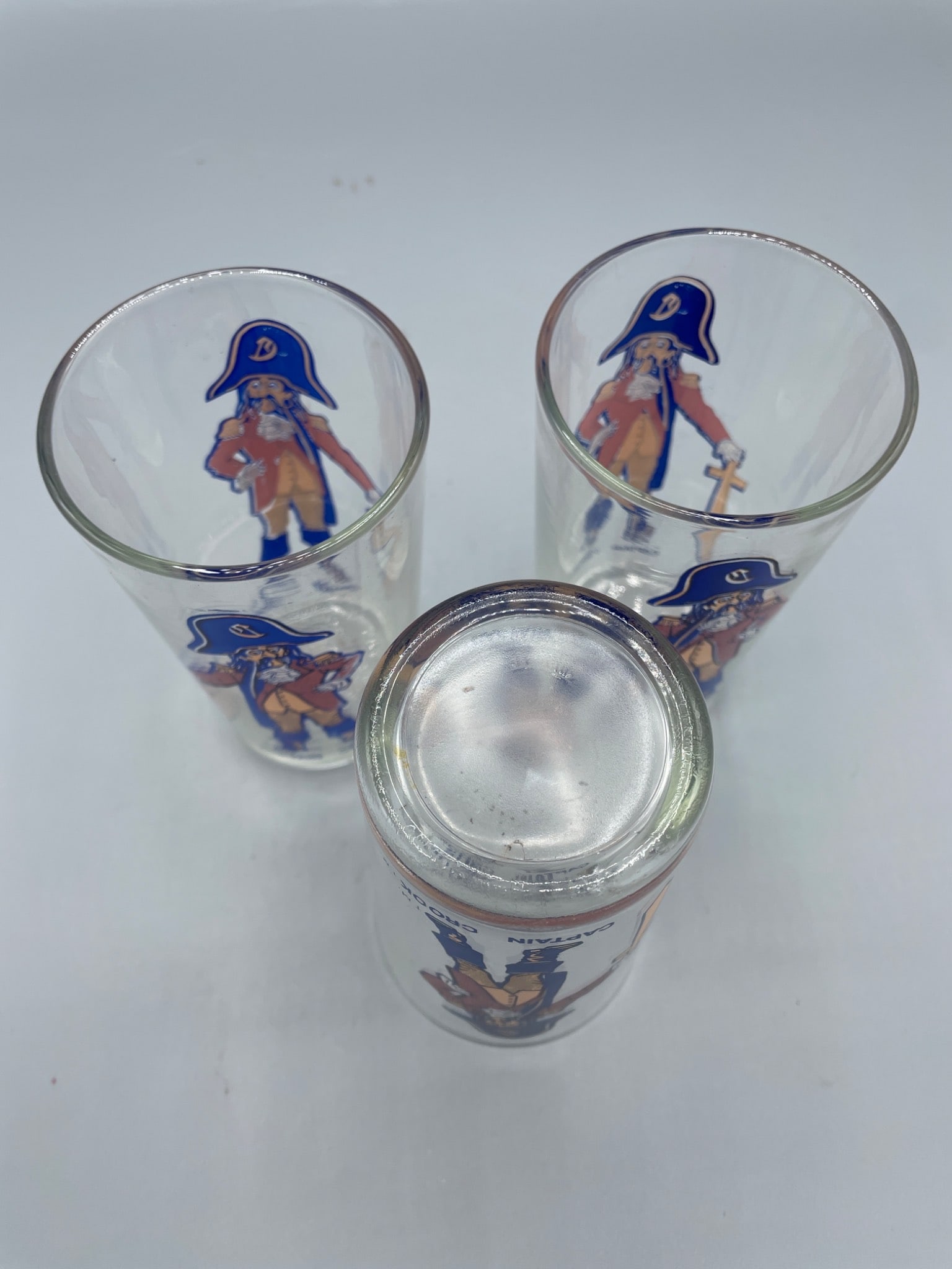 3 Captain Crook Promotional Glasses with Printed Graphics - 3