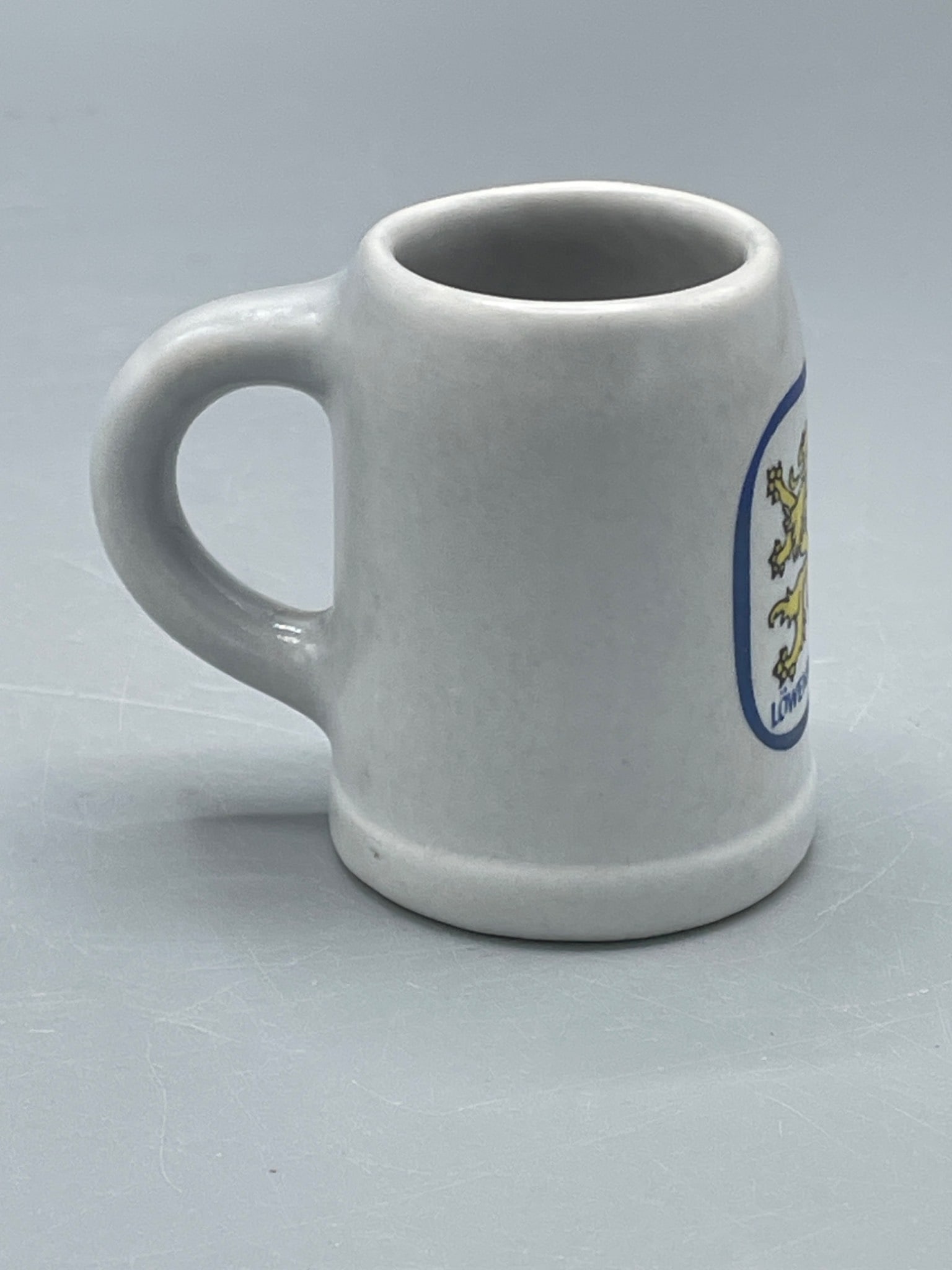 Lowenbrau Ceramic Miniature Mug with Gold Label - 2