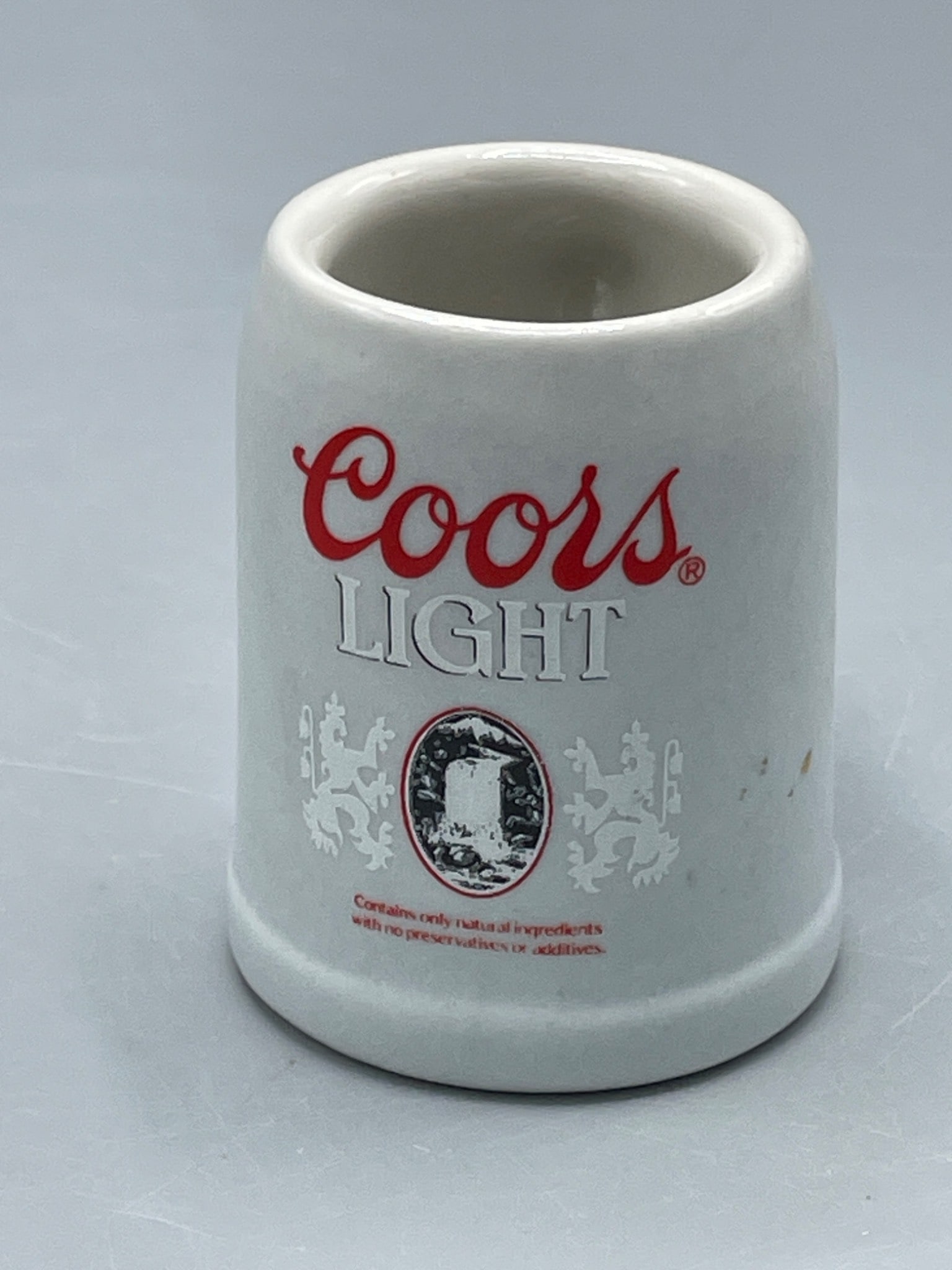 Coors Light Ceramic Mug with Handle and Manufacturer Logo (1 of 5)