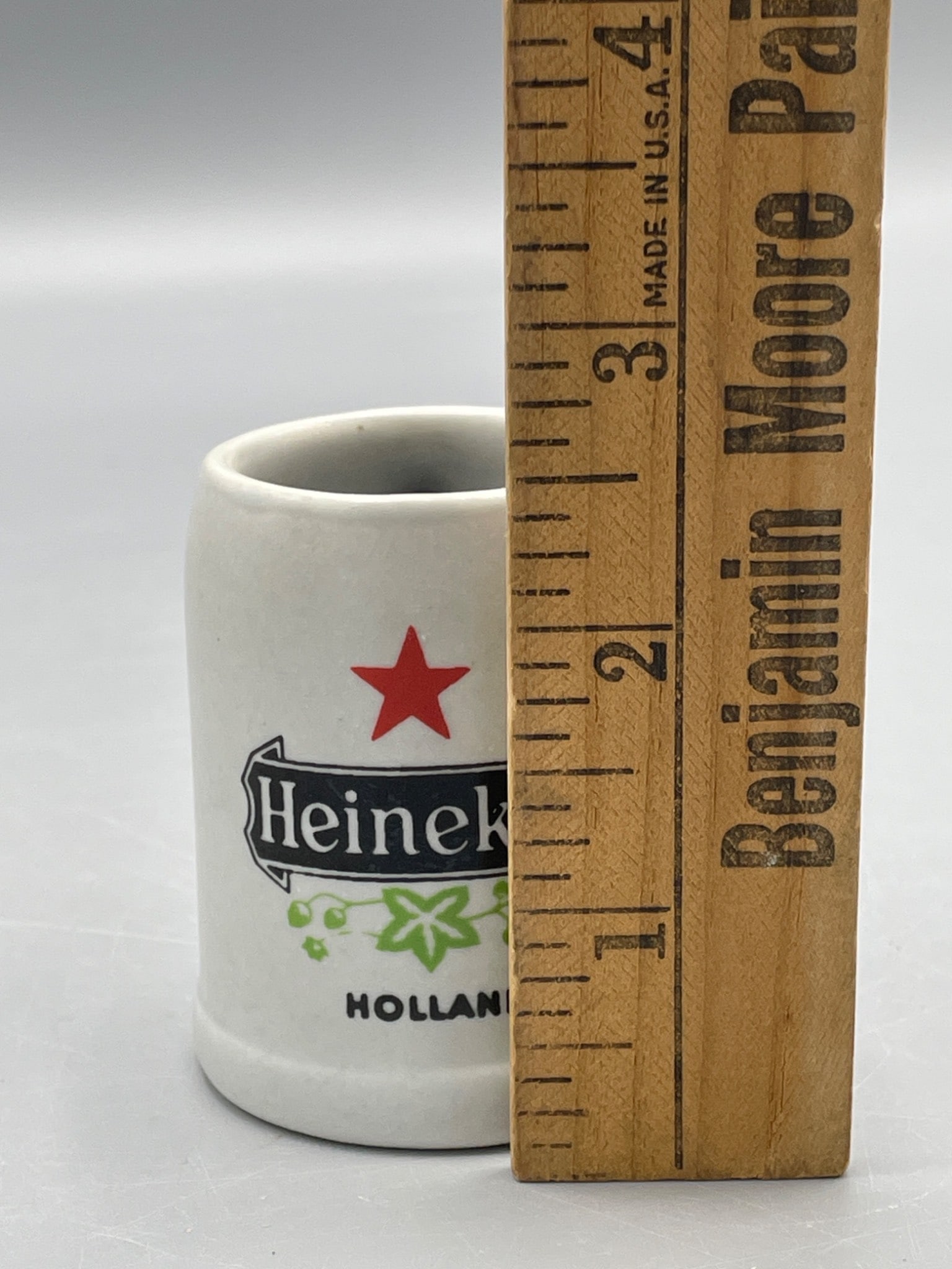 Ceramic Heineken Miniature Mug with Handle by Ceramarte, Brazil - 5