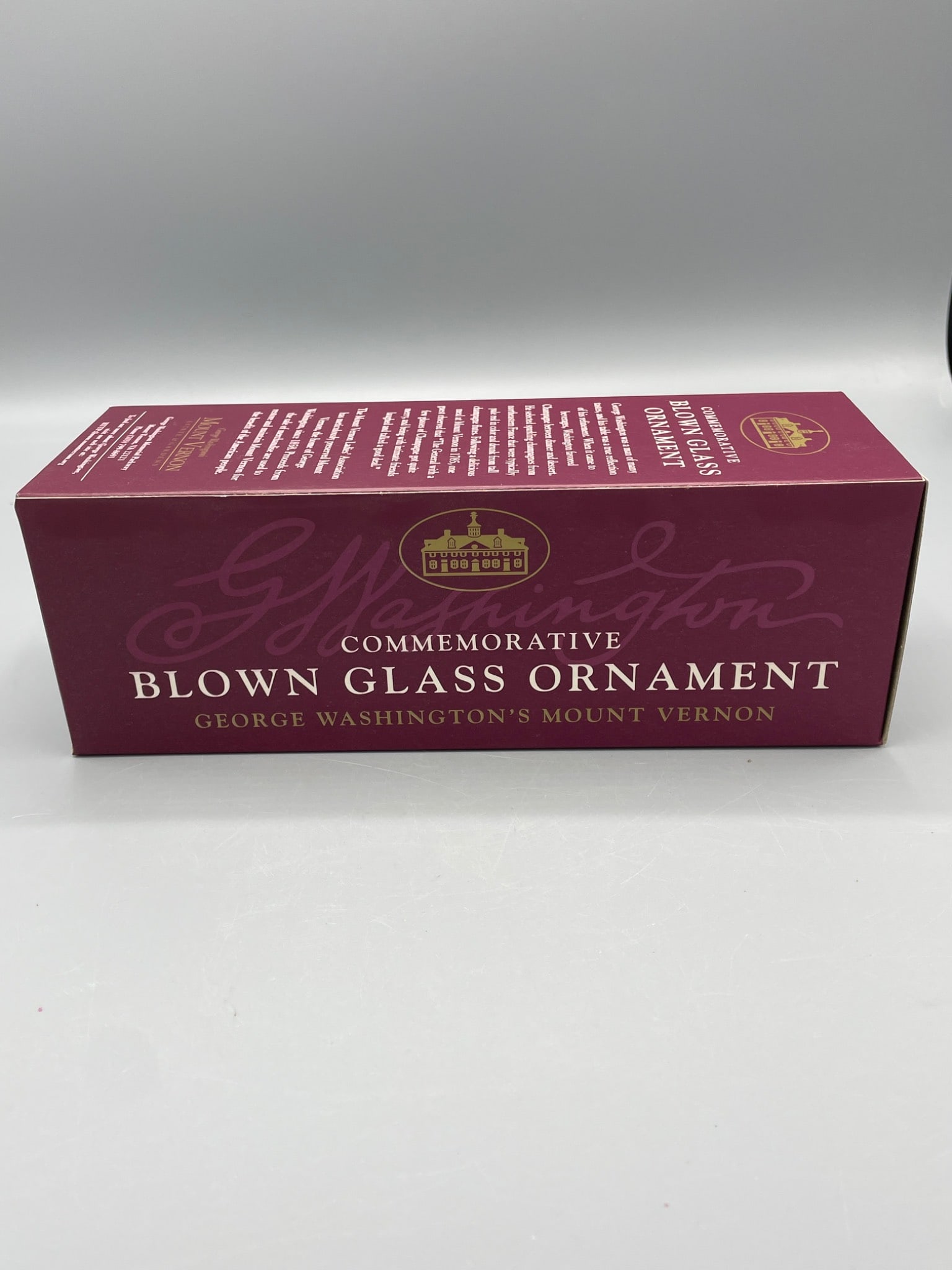 Mount Vernon Commemorative Blown Glass Ornament in Original Packaging - 4