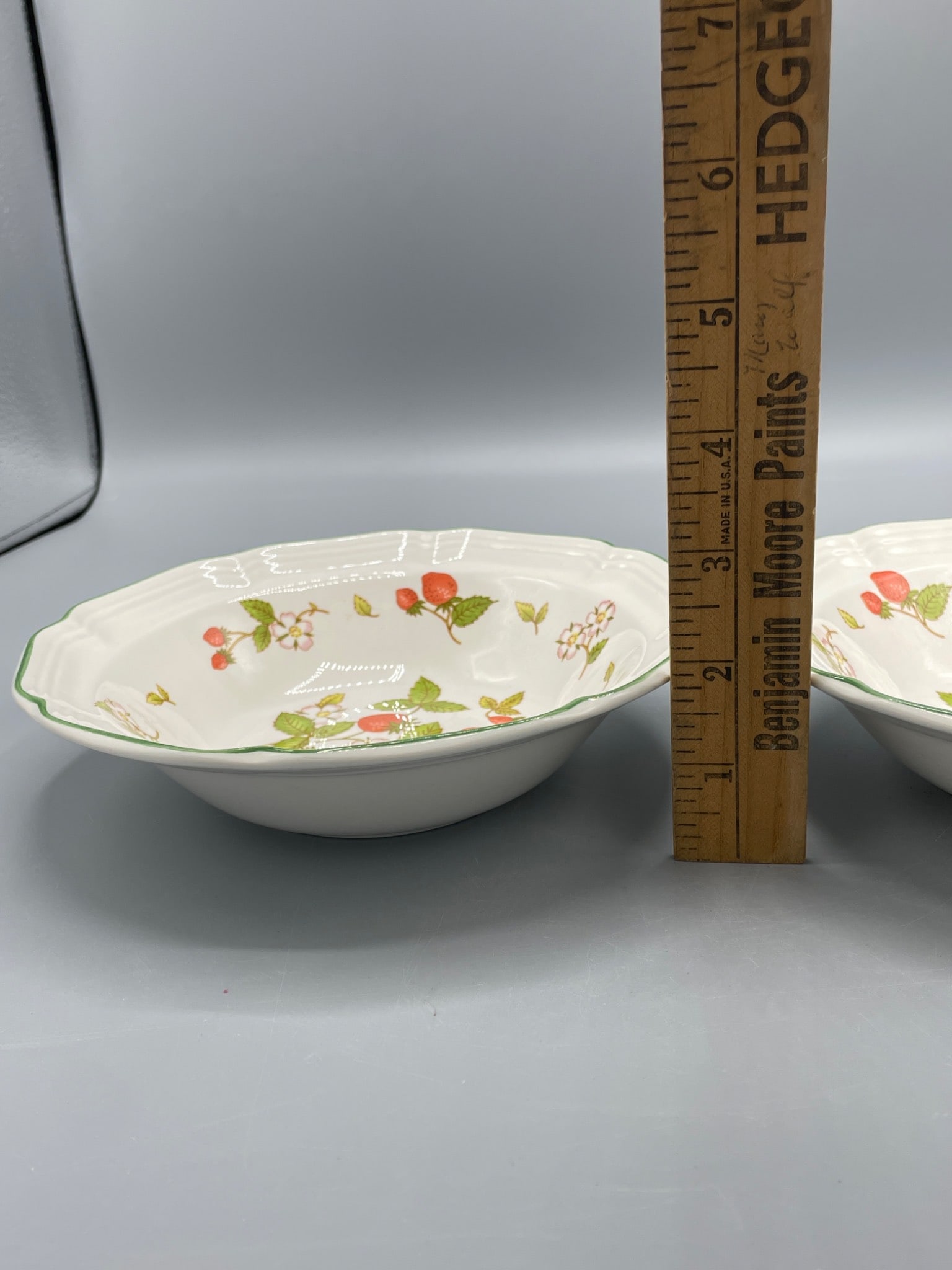 Hankook Fine China Strawberry Pattern Bowls Made in Korea - 5