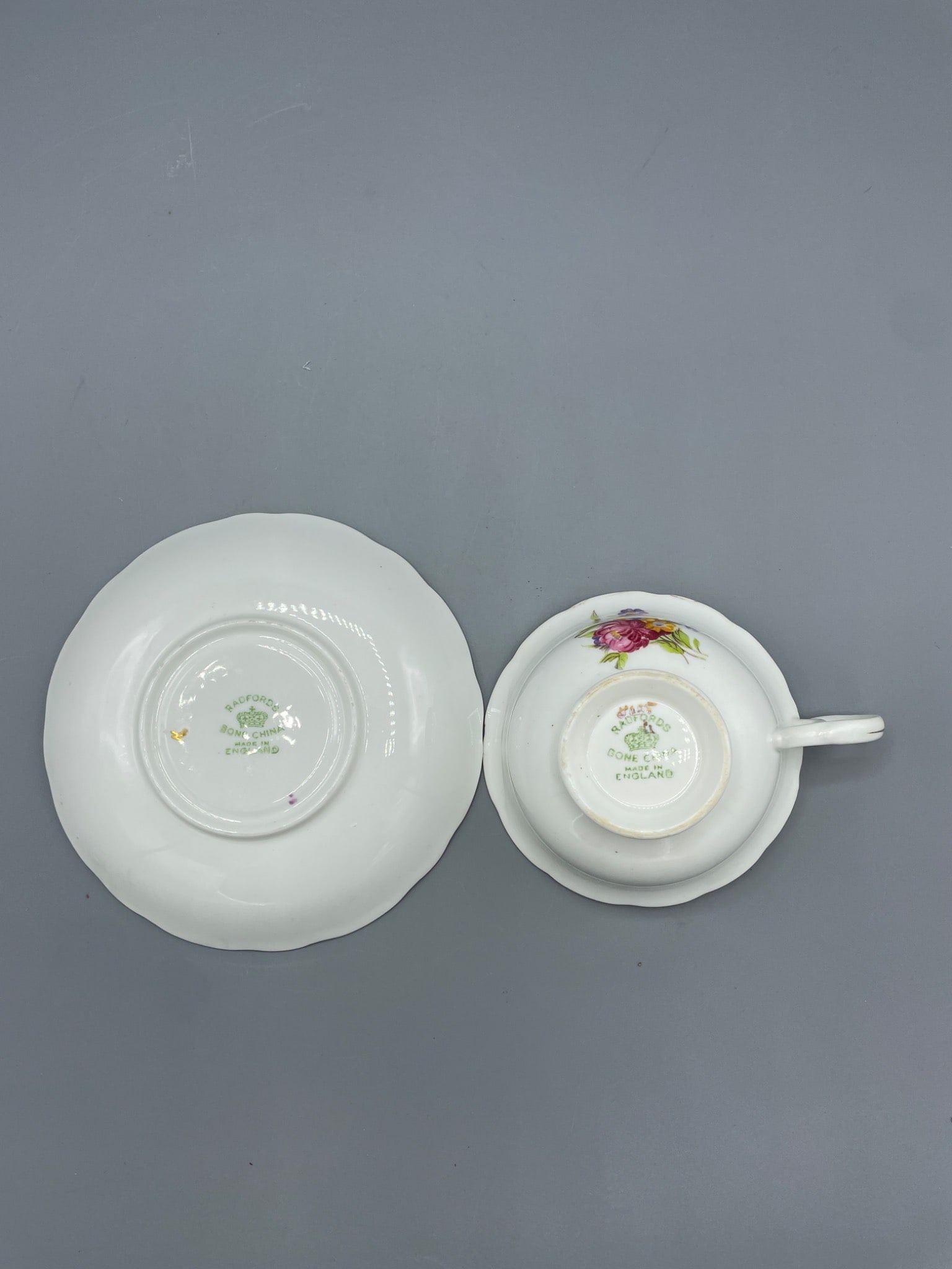 Radfords Bone China Teacup and Saucer, Made in England - 4