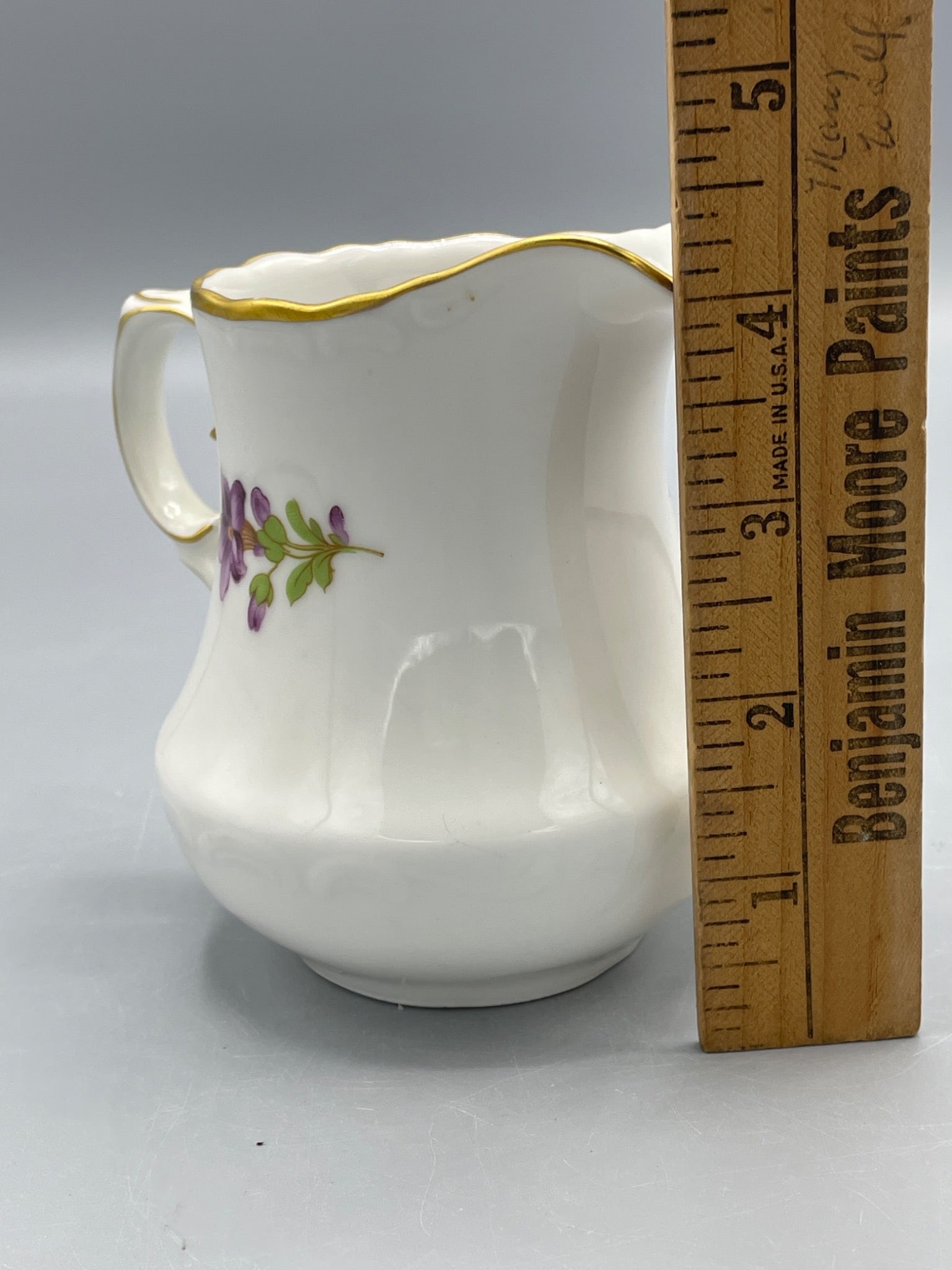 House of Goebel Milk Jug with Floral Design and Gold Trim, Made in West Germany - 5