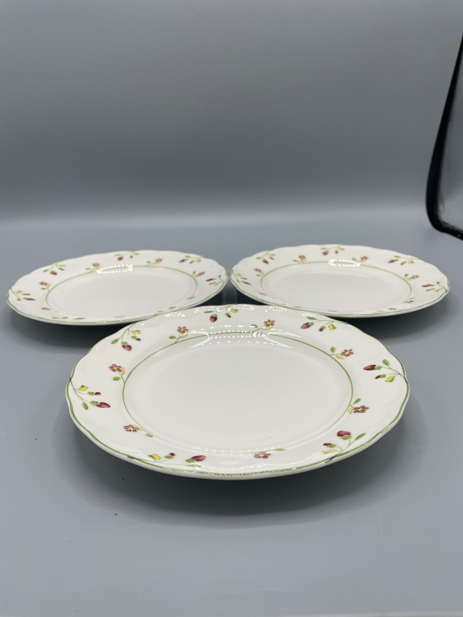 3 Nikko Provincial Designs Plates, Made in Japan - 2