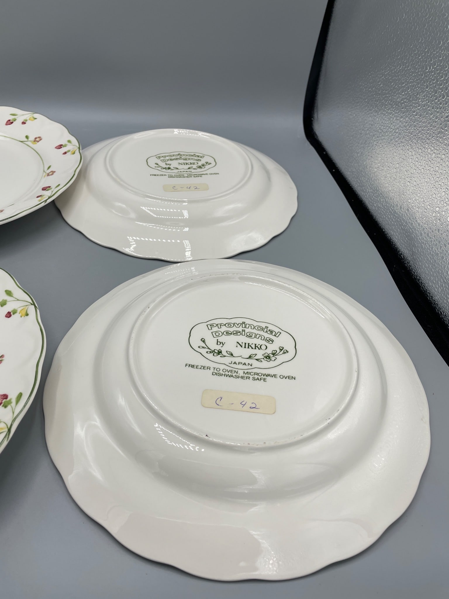 4 Nikko Provincial Designs Plates, Made in Japan - 2