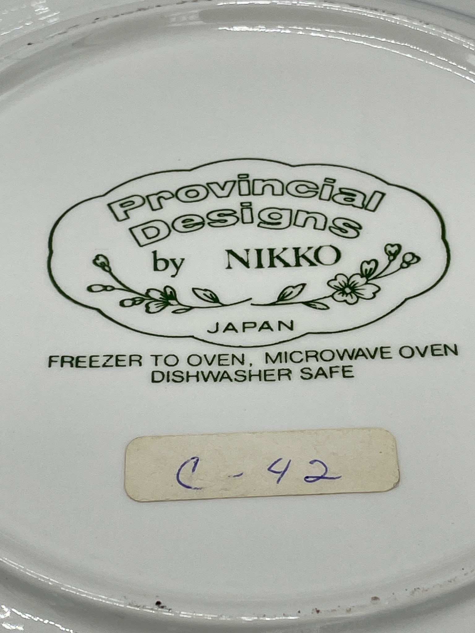 4 Nikko Provincial Designs Plates, Made in Japan - 3