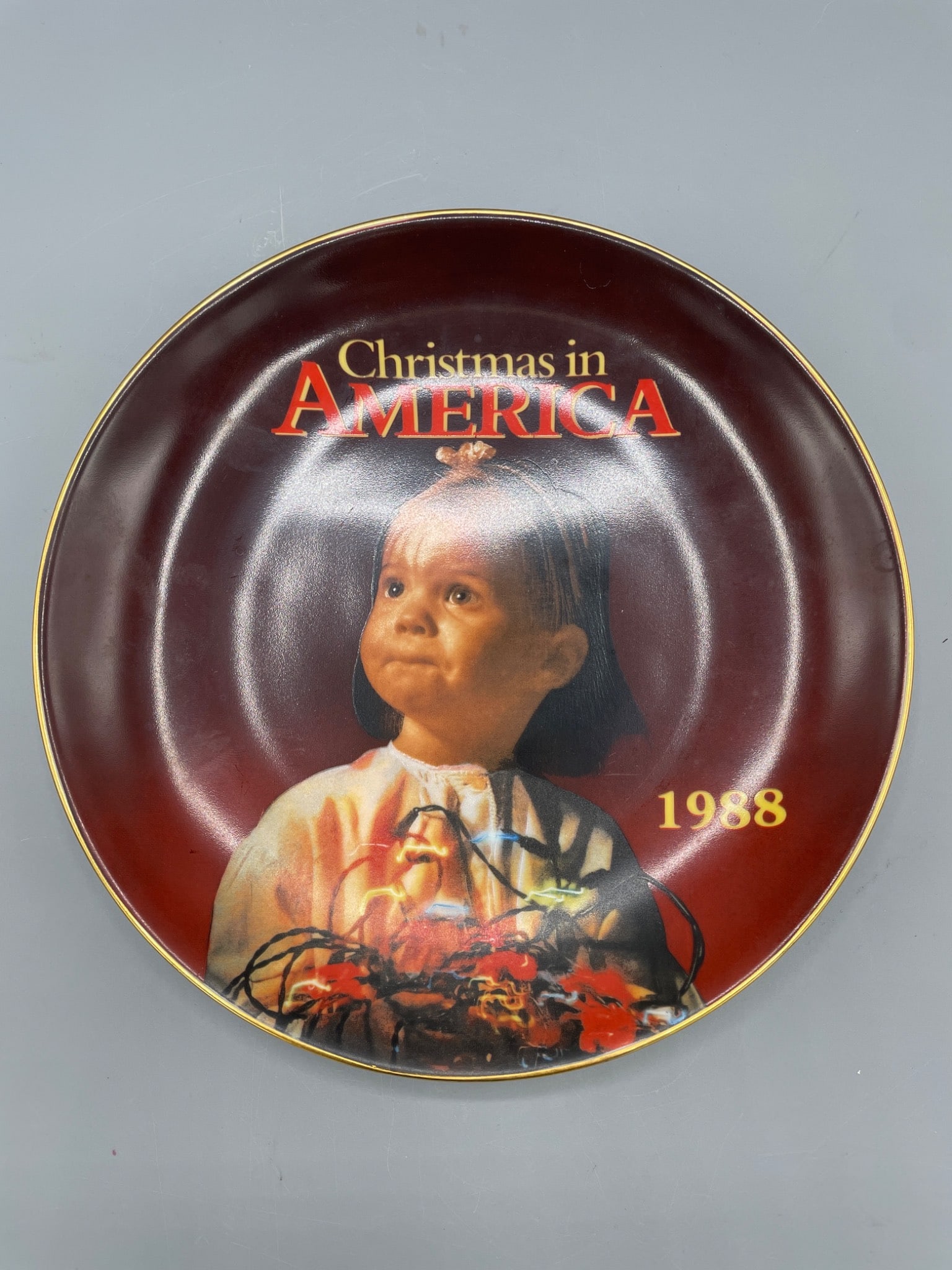 1988 Christmas in America Commemorative Collector Plate by Kmart - 2