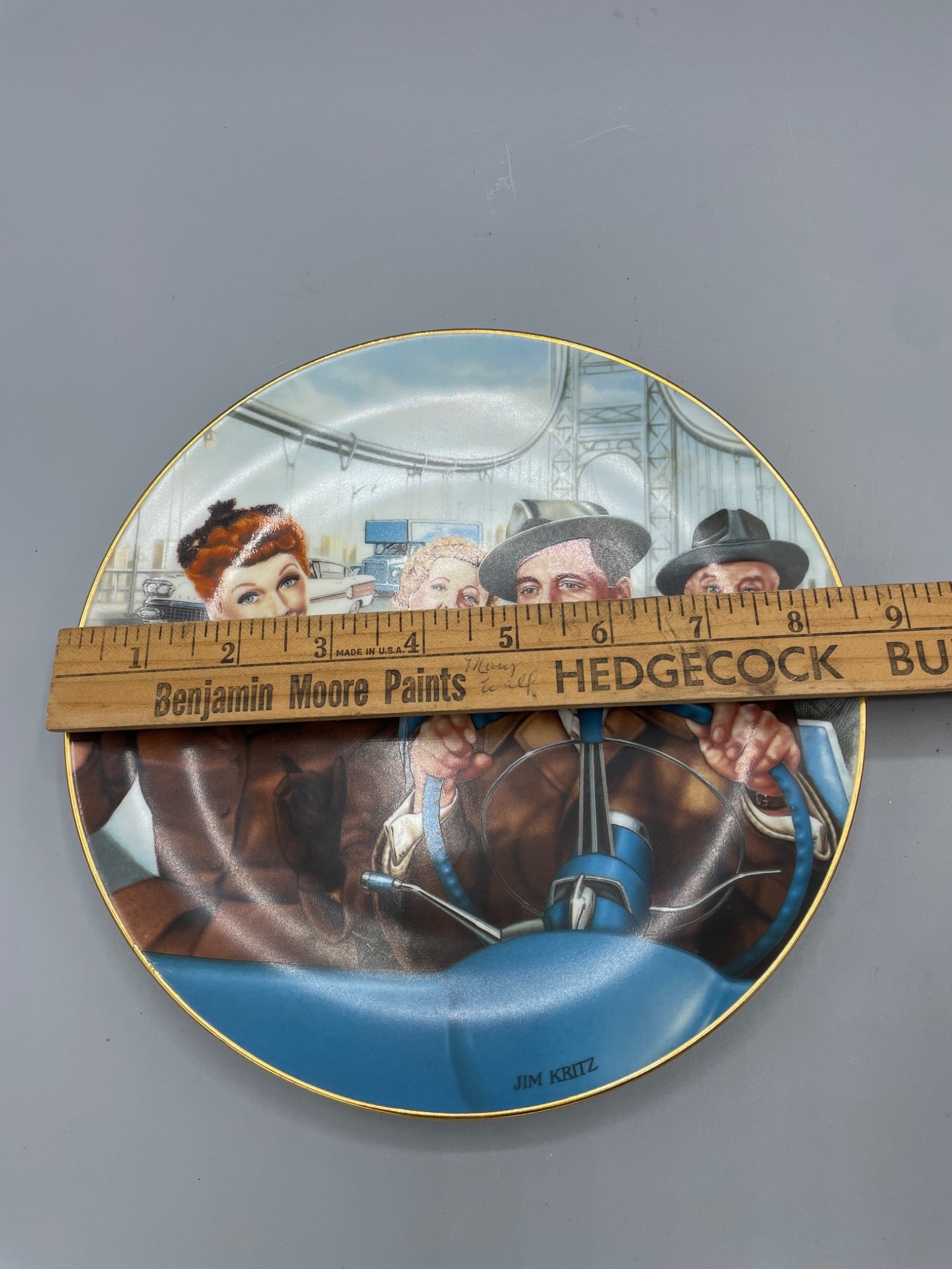 1996 'California, Here We Come' Hamilton Collection Plate From I Love Lucy - 5