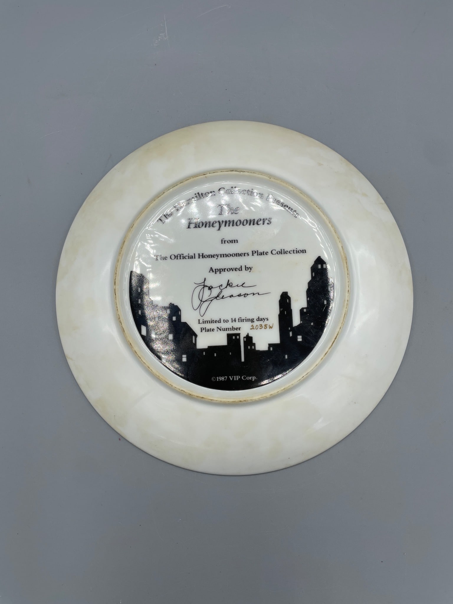 1987 The Honeymooners Collector Plate by Hamilton Collection - 3